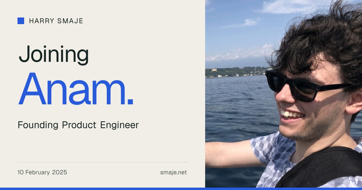 Preview artwork for Joining Anam as Founding Product Engineer