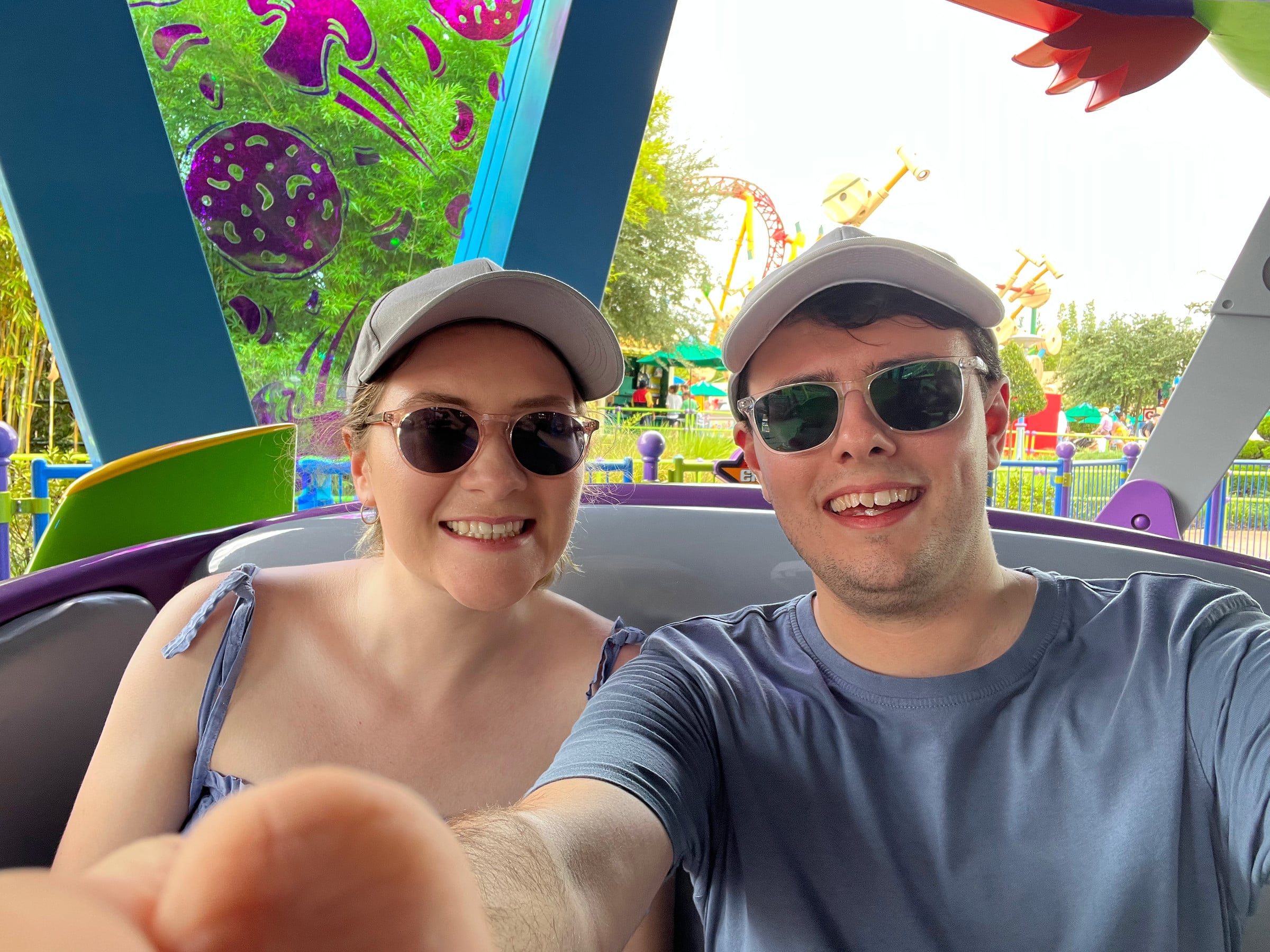 Together on Alien Swirling Saucers.