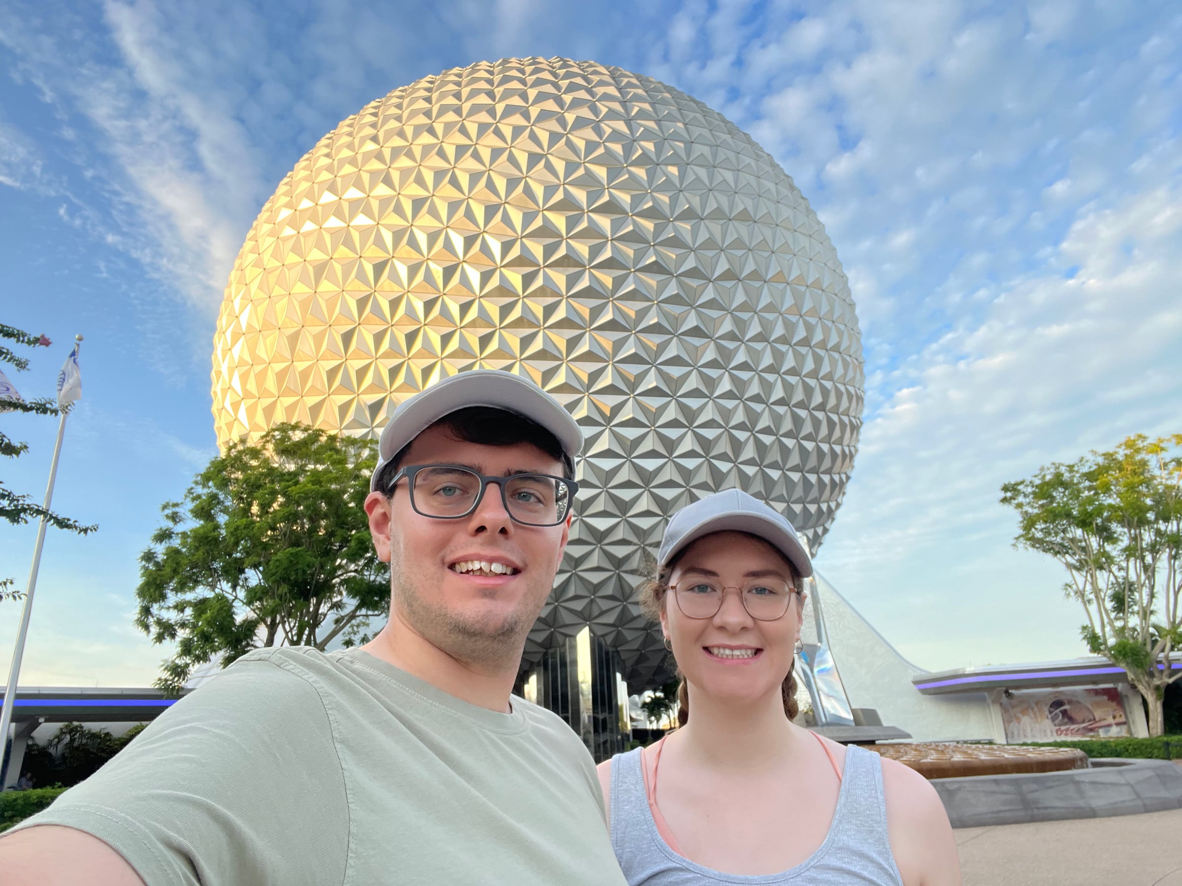 Starting our day at EPCOT.