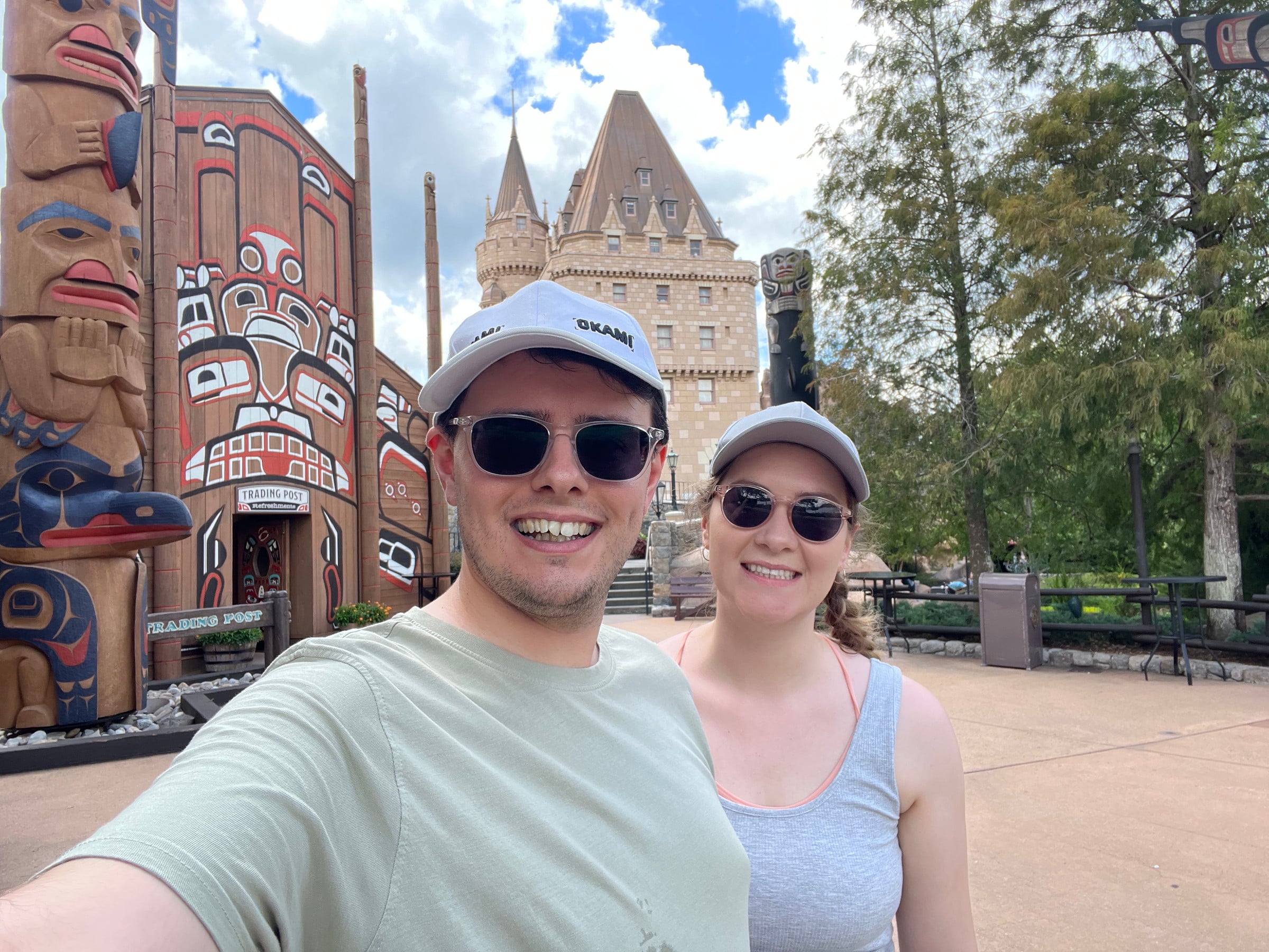 Stopping in the Canada pavilion.