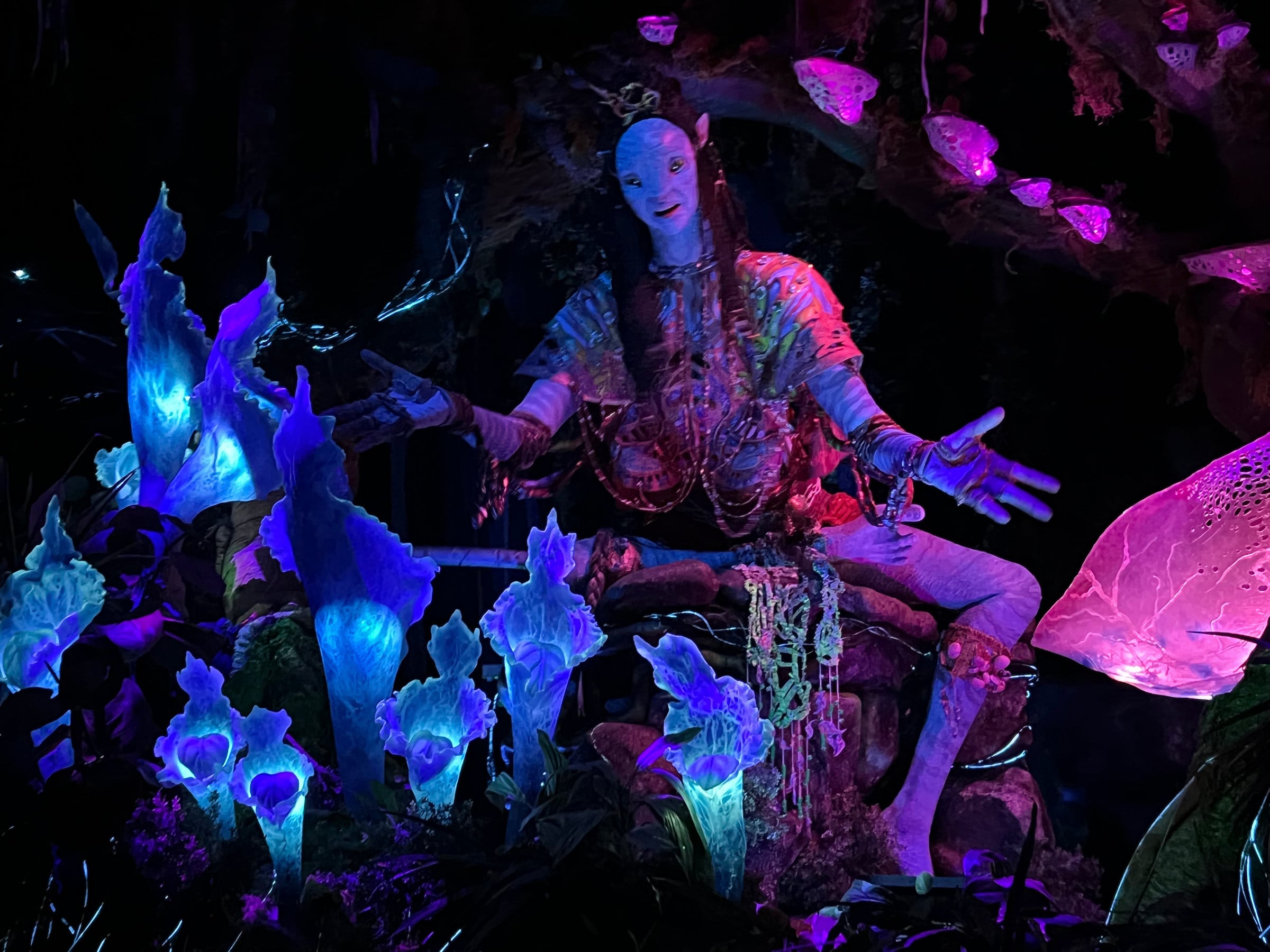 Inside Na'vi River Journey.