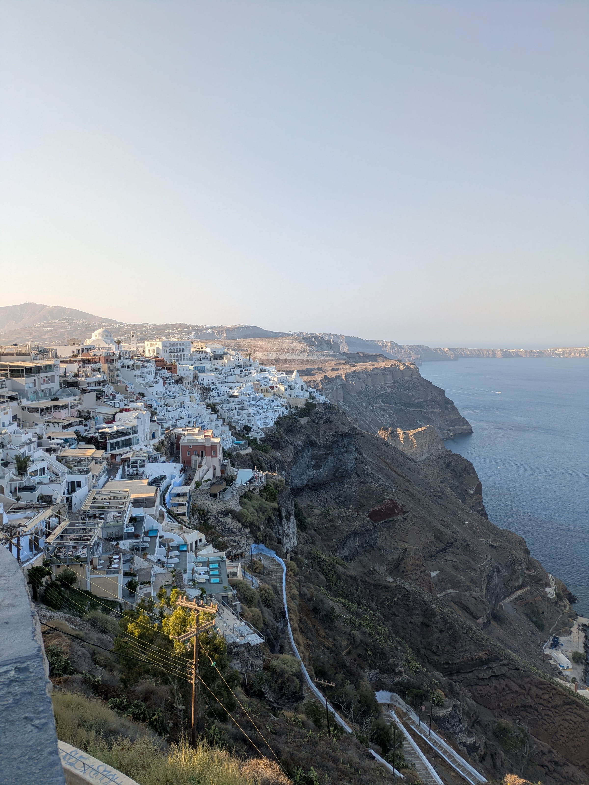 Fira above the caldera.