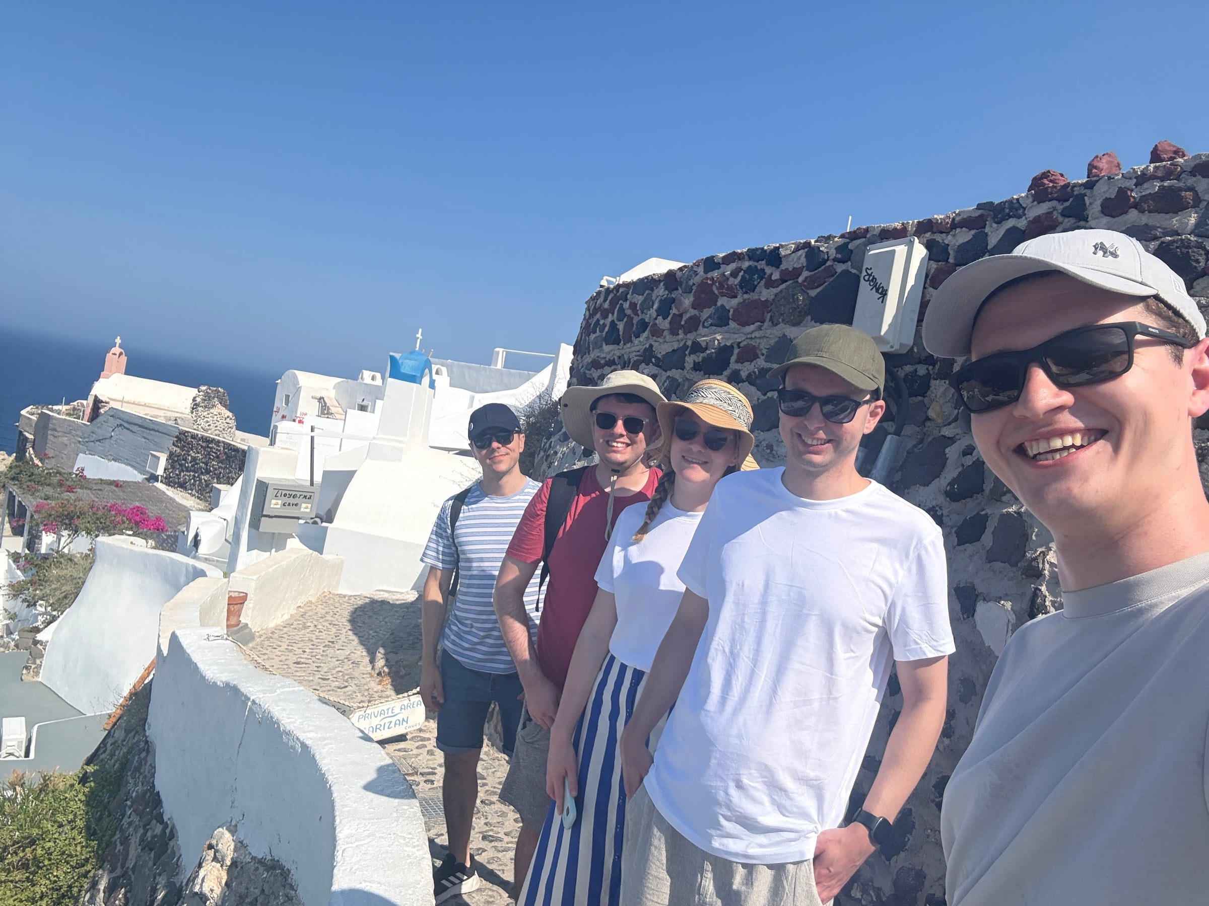 Exploring Oia together.