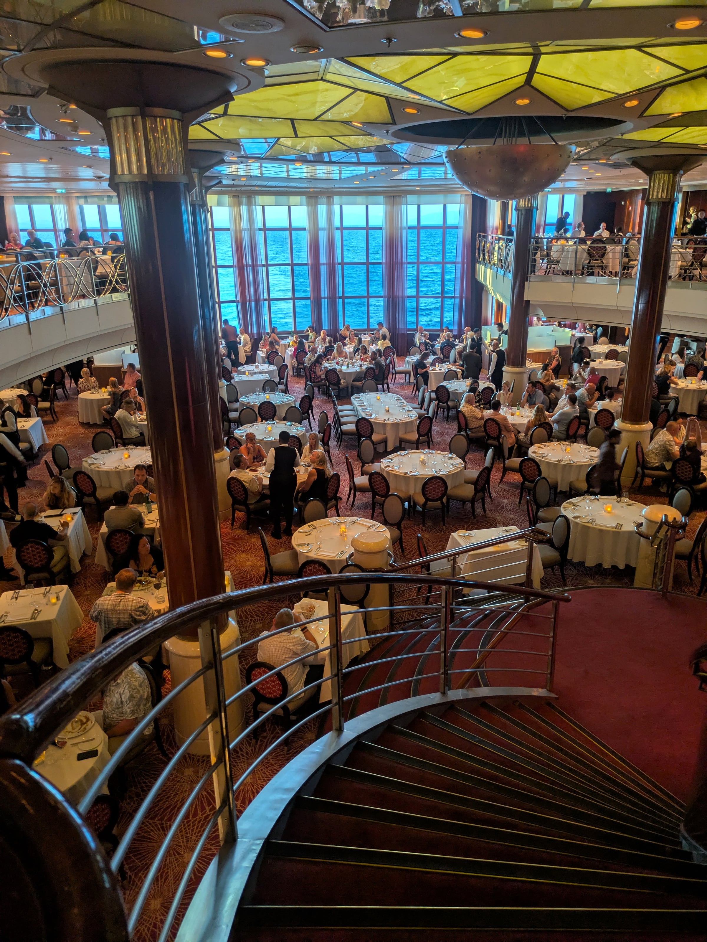 The dining room onboard Celebrity Infinity.
