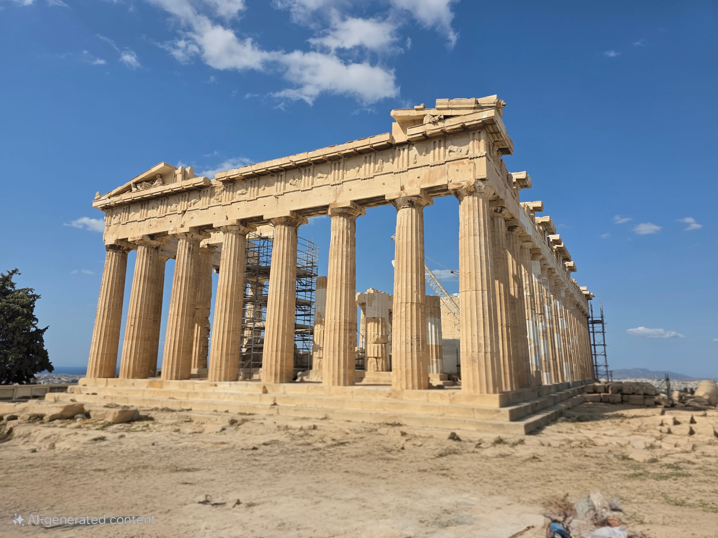 The Parthenon on our final day in Athens.