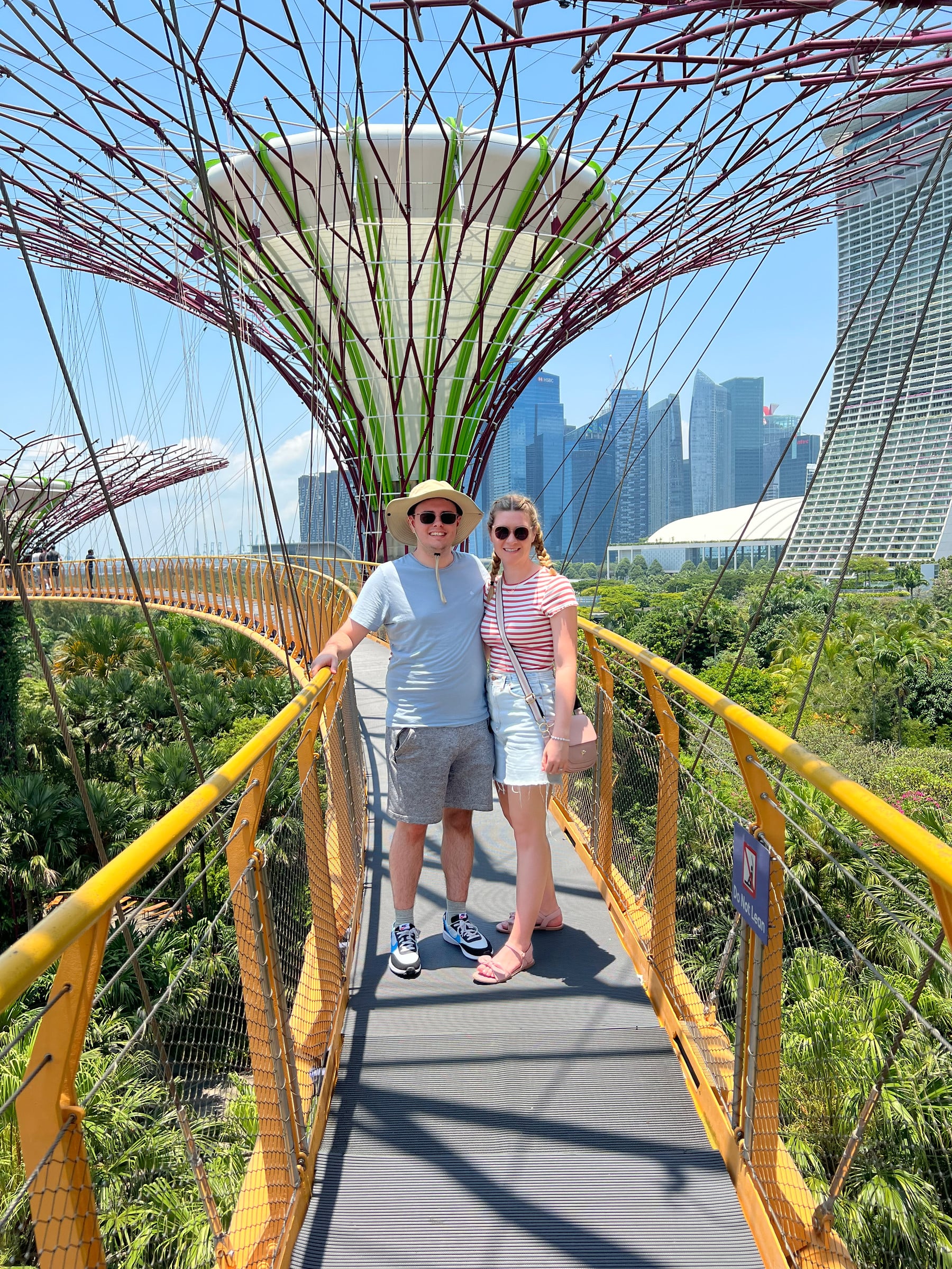 Together on the Supertree walkway.