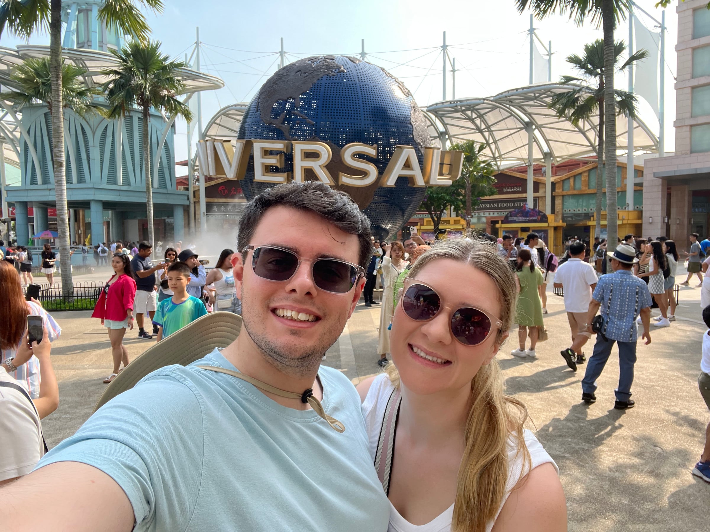 Starting our day at Universal Studios Singapore.