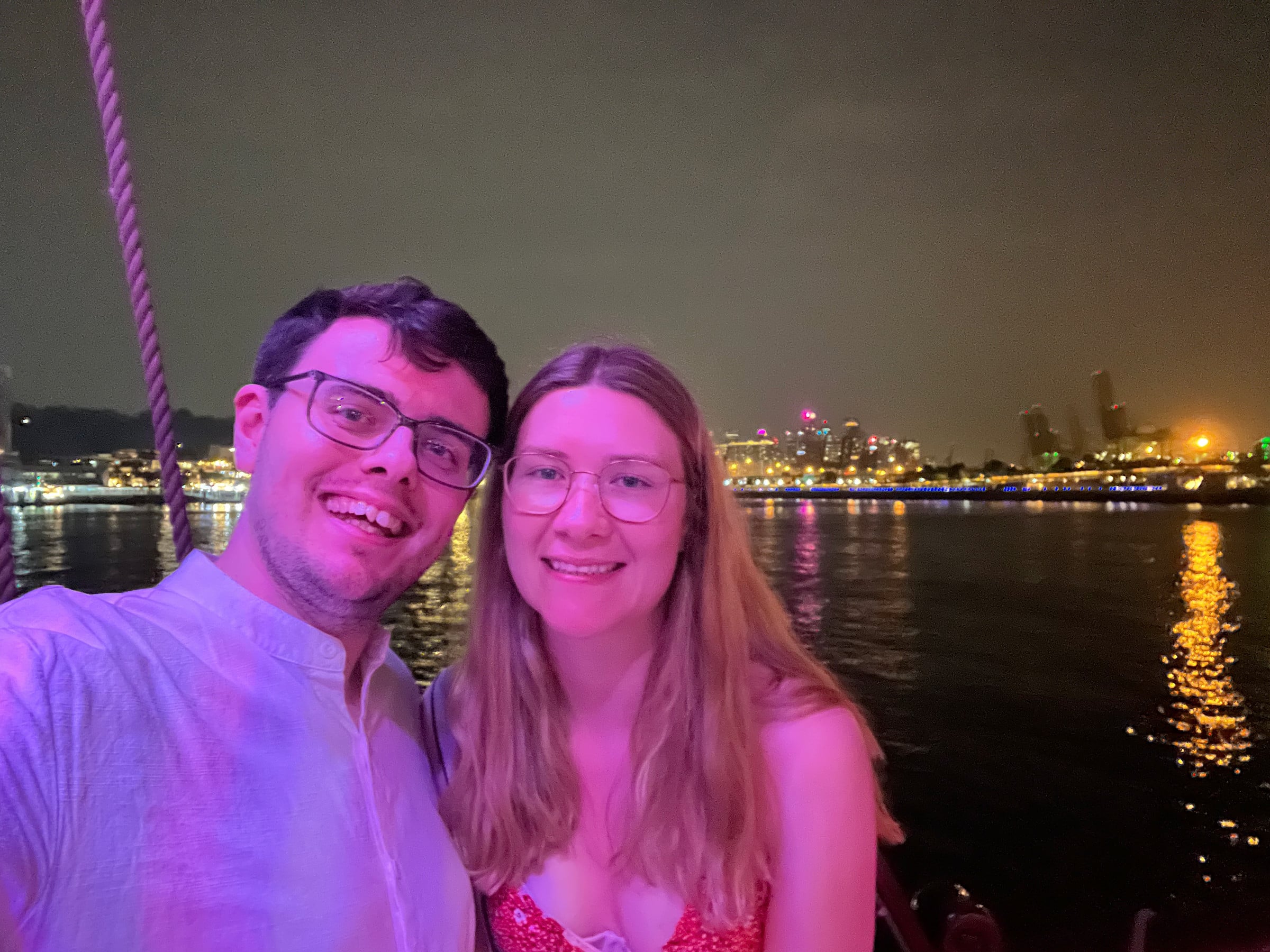 Back beside the water after our evening sail.