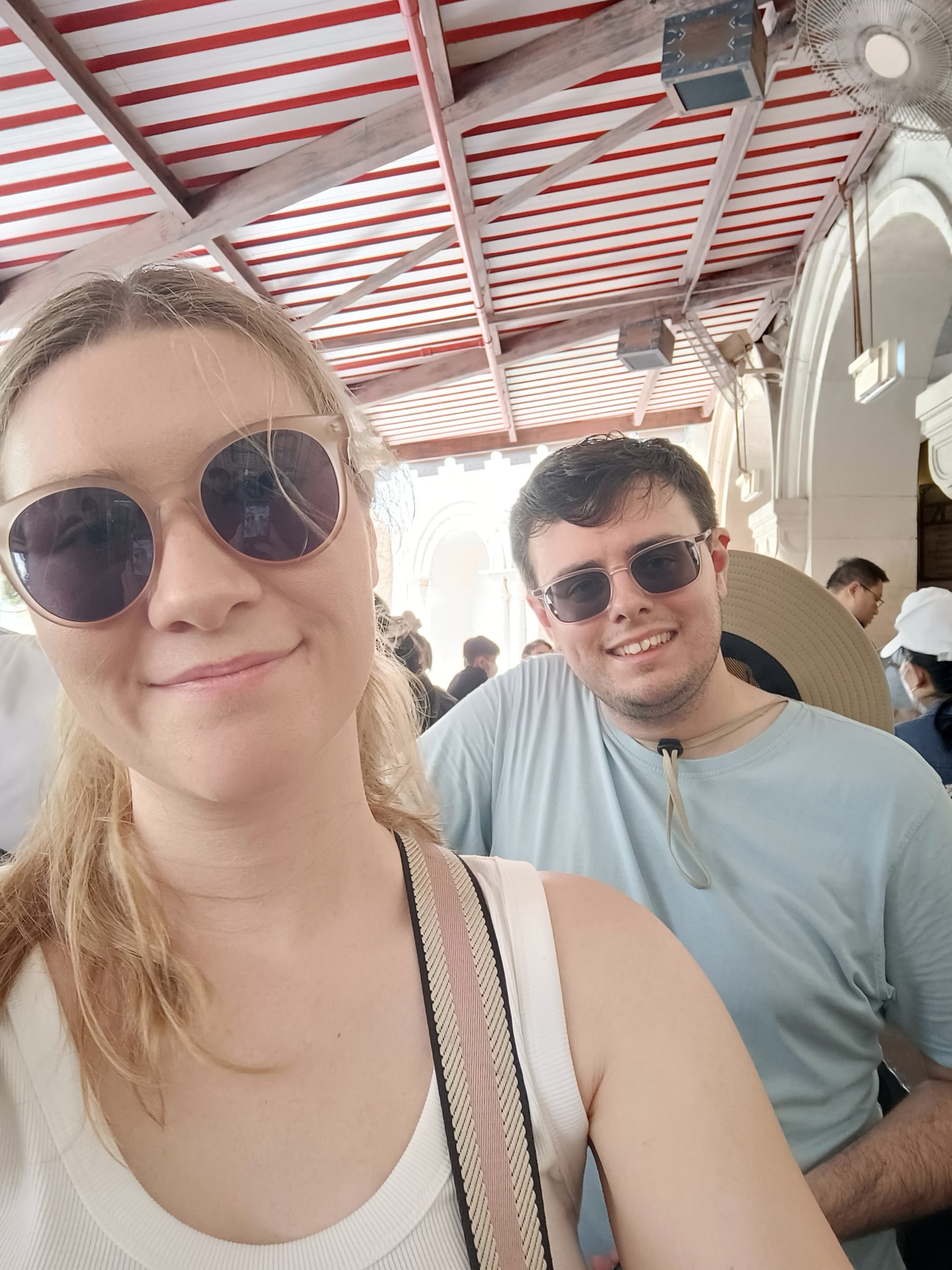 Together inside Universal Studios Singapore.