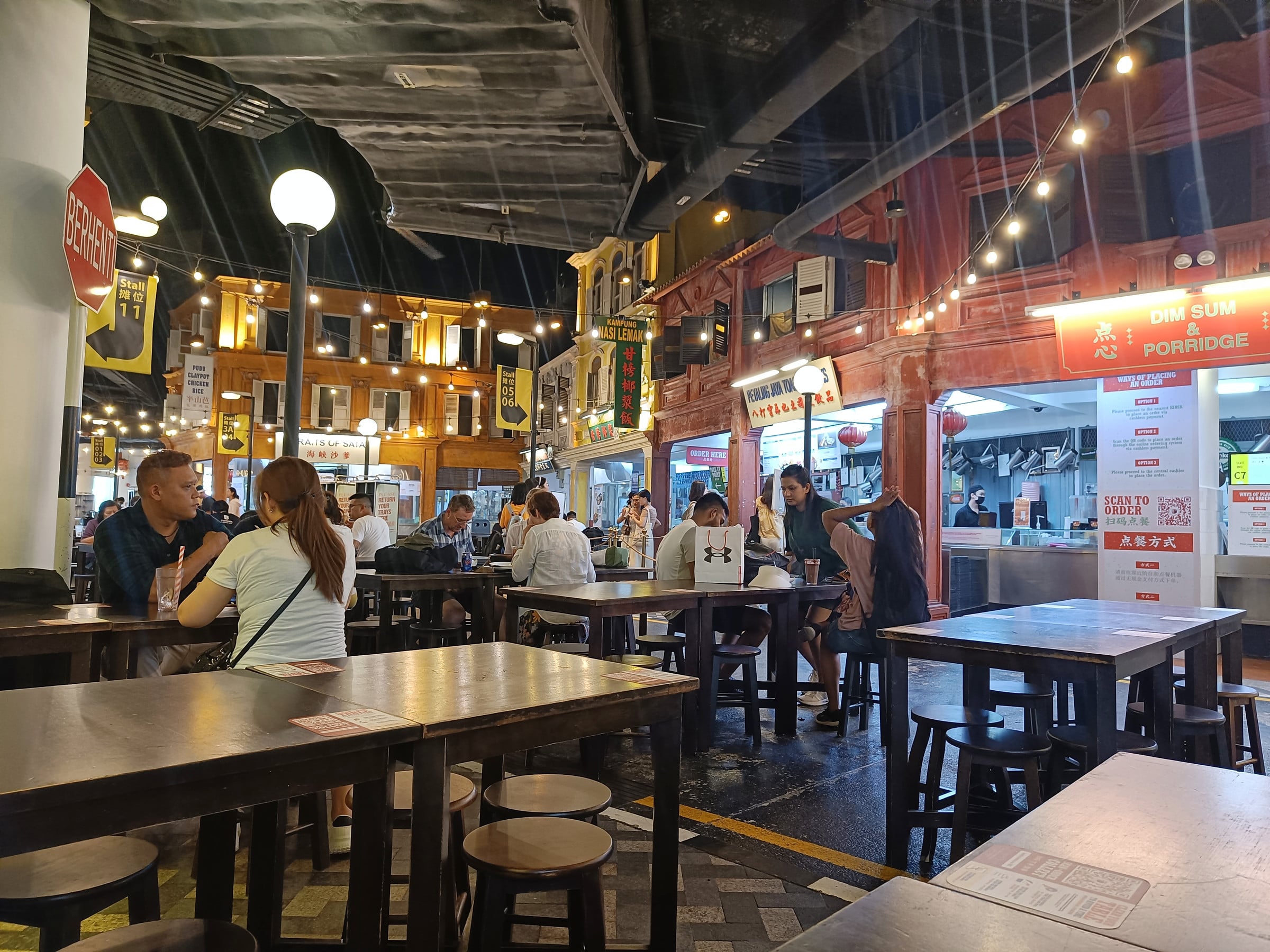Malaysian Food Street after Universal Studios.