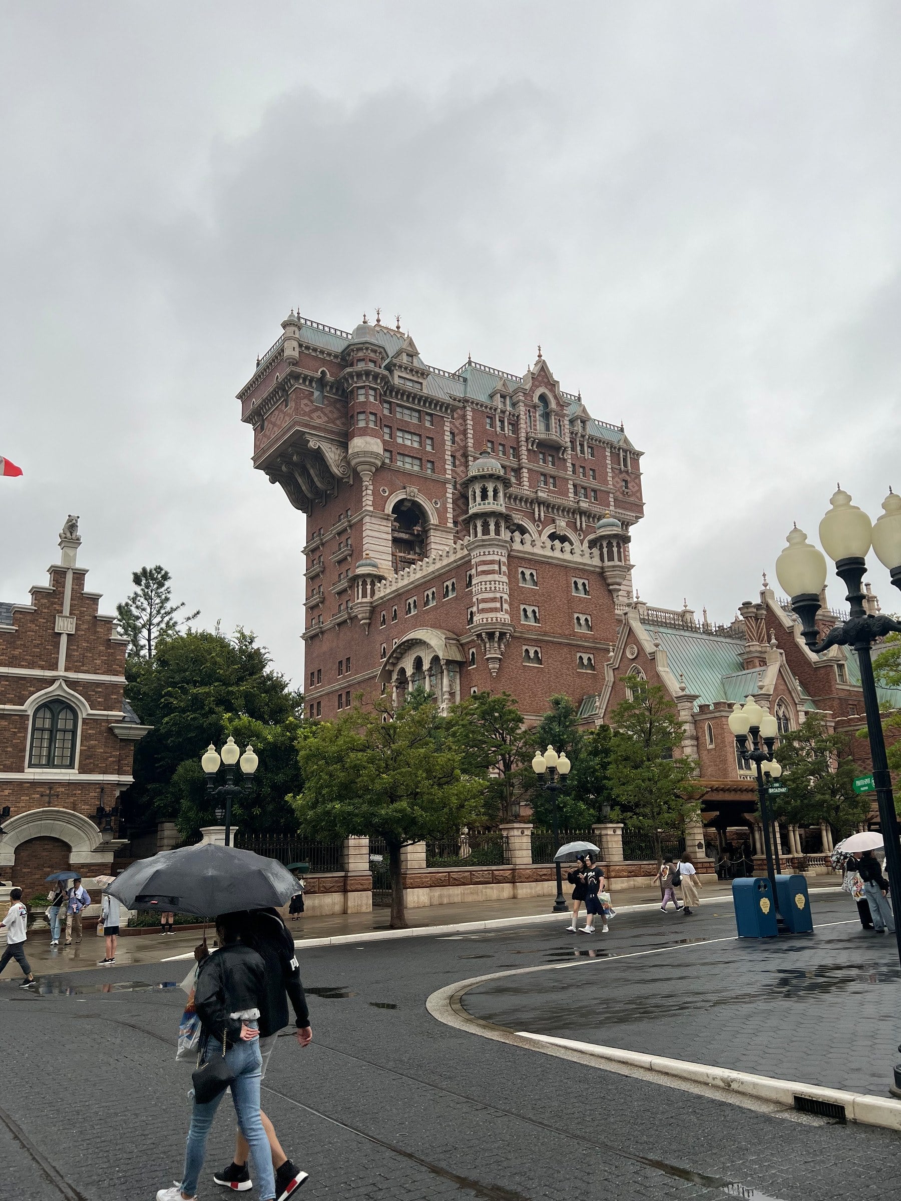 Tower of Terror above the waterfront.