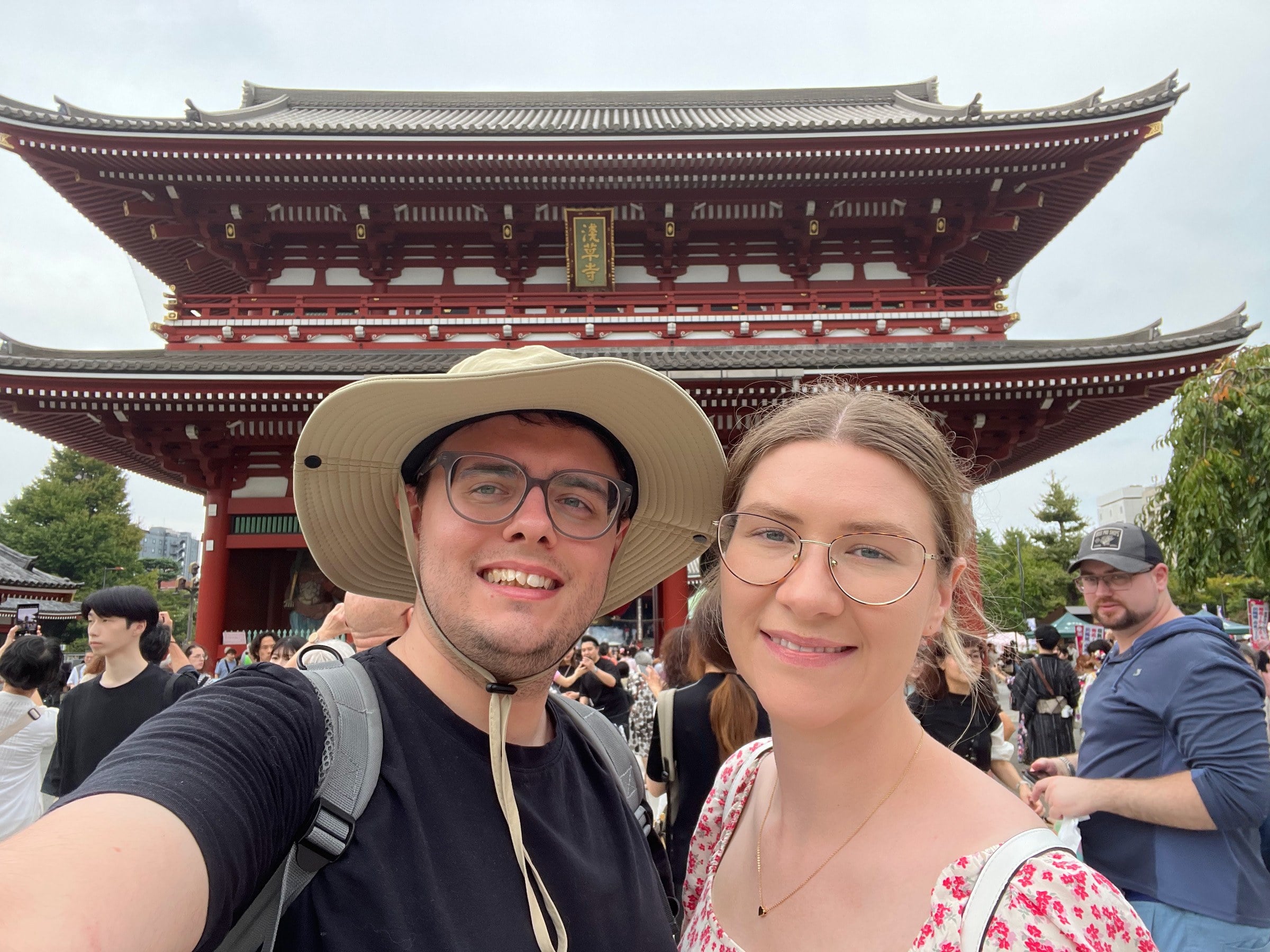 Together at Sensō-ji.