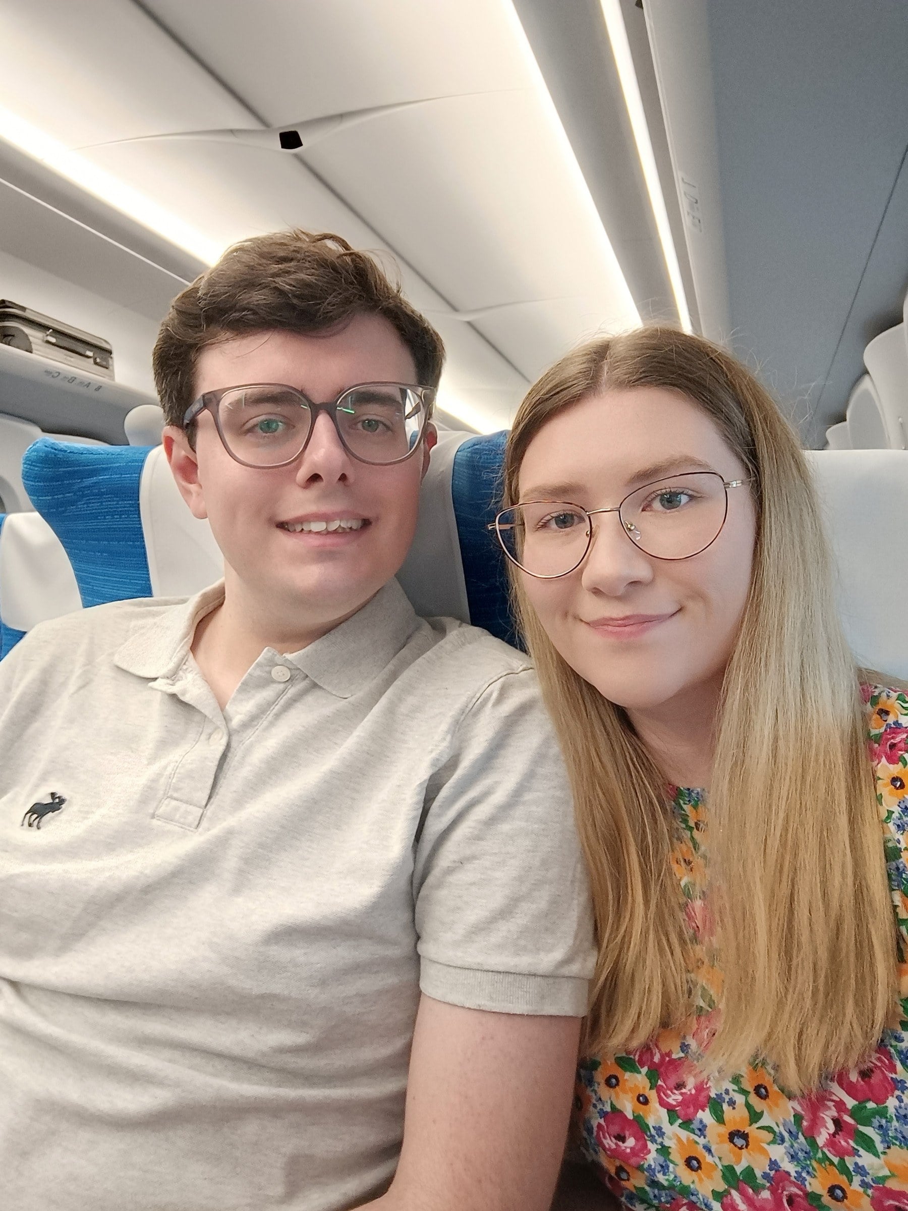 On the train to Kyoto.