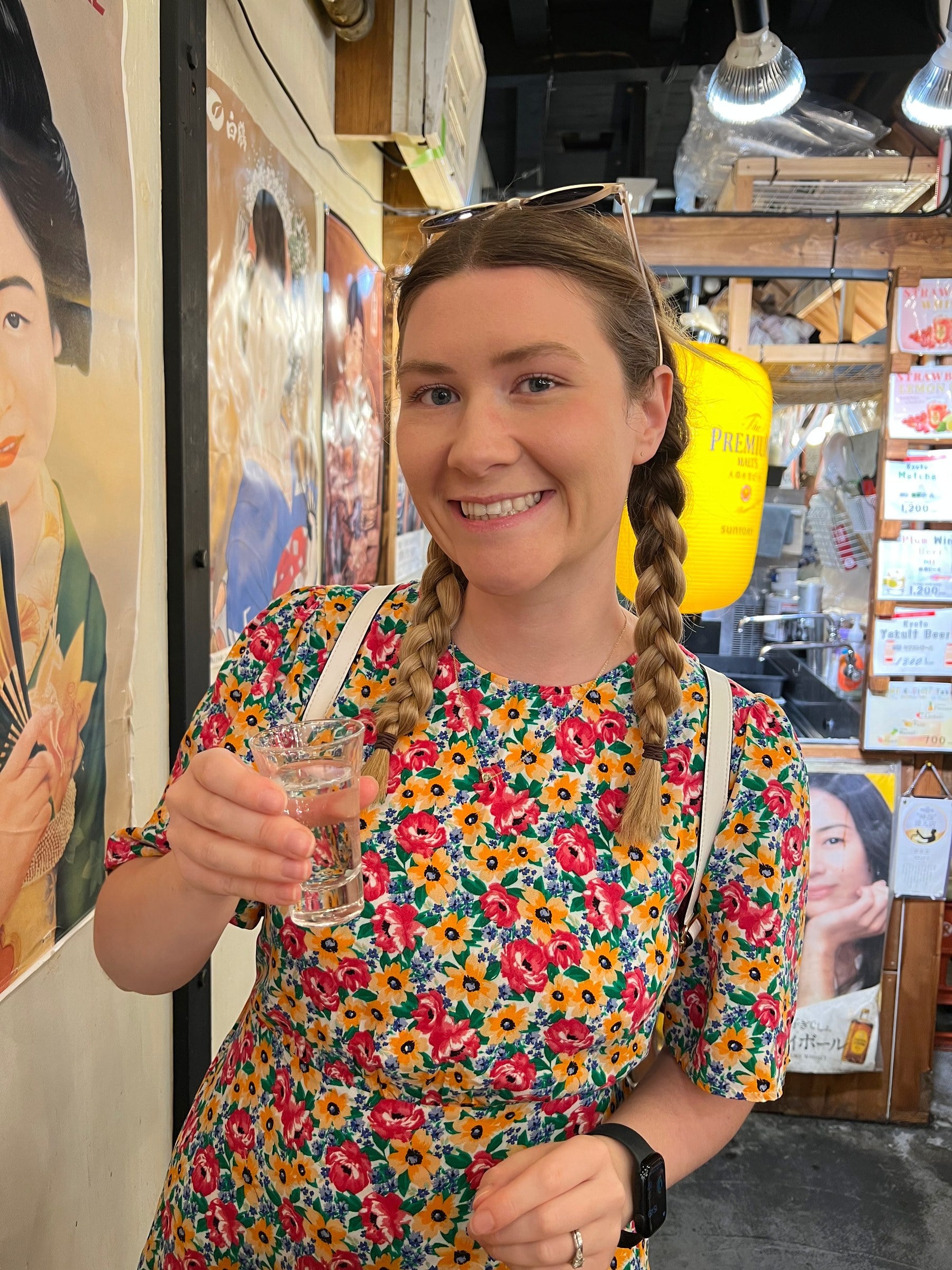 A snack stop in Nishiki Market.