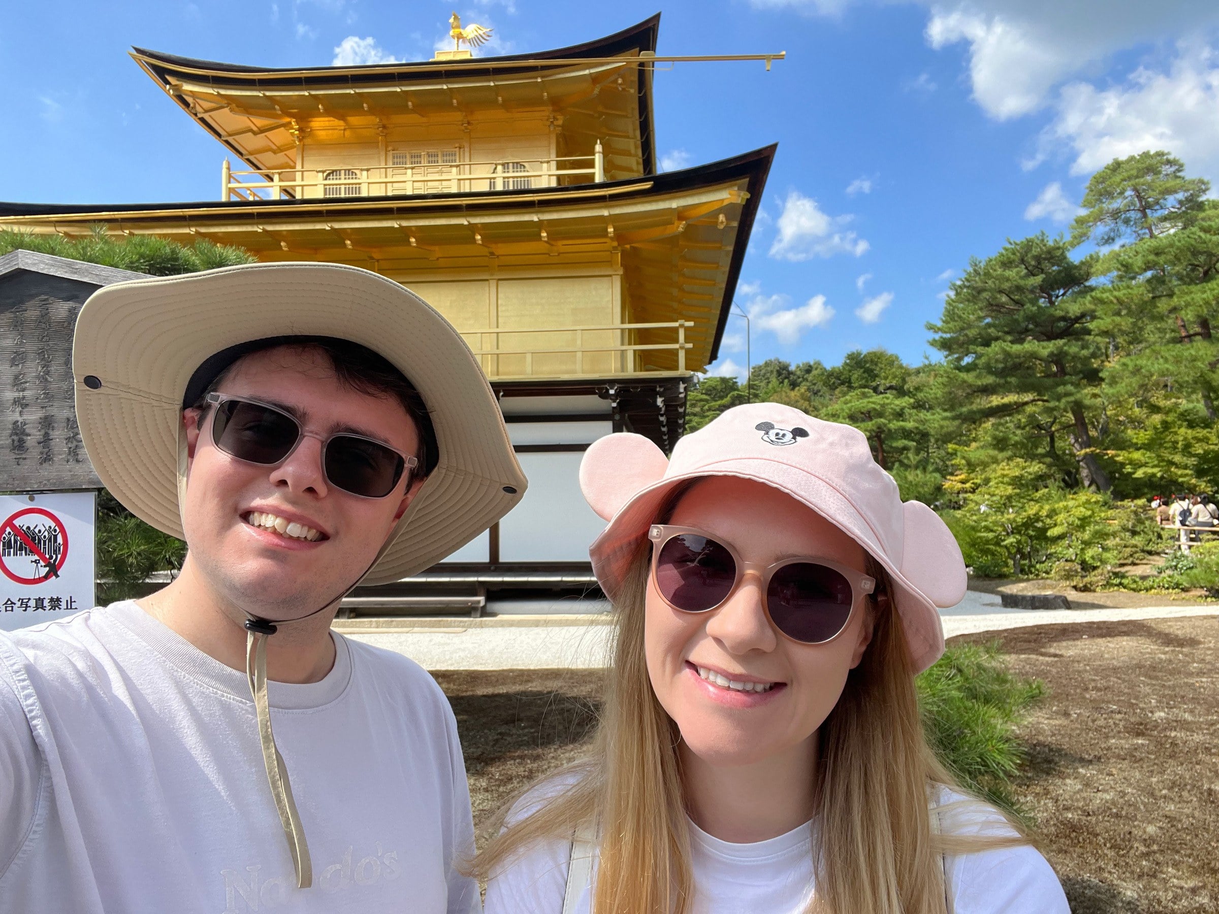 At the Golden Pavilion together.