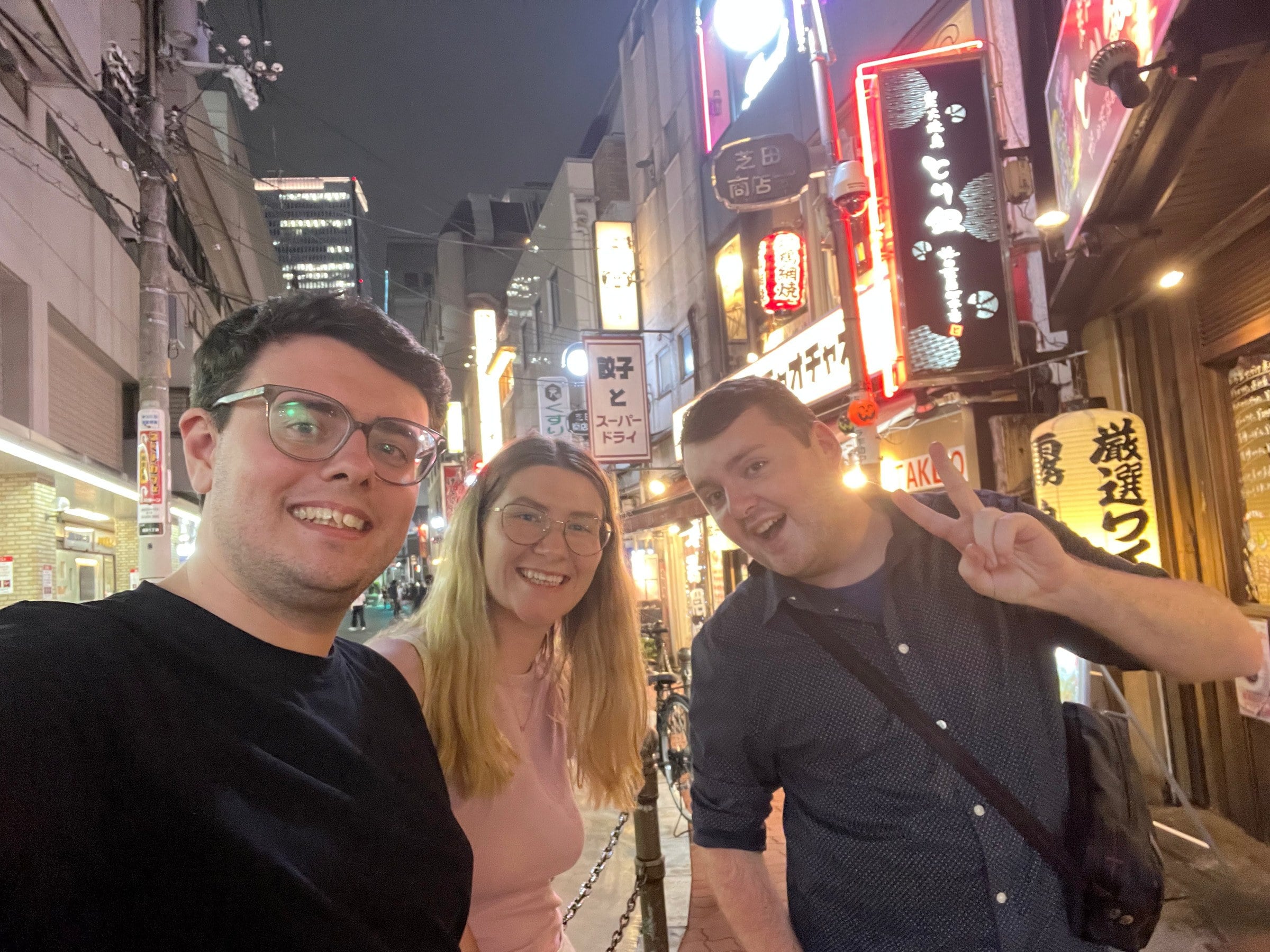 Out in Osaka that evening.