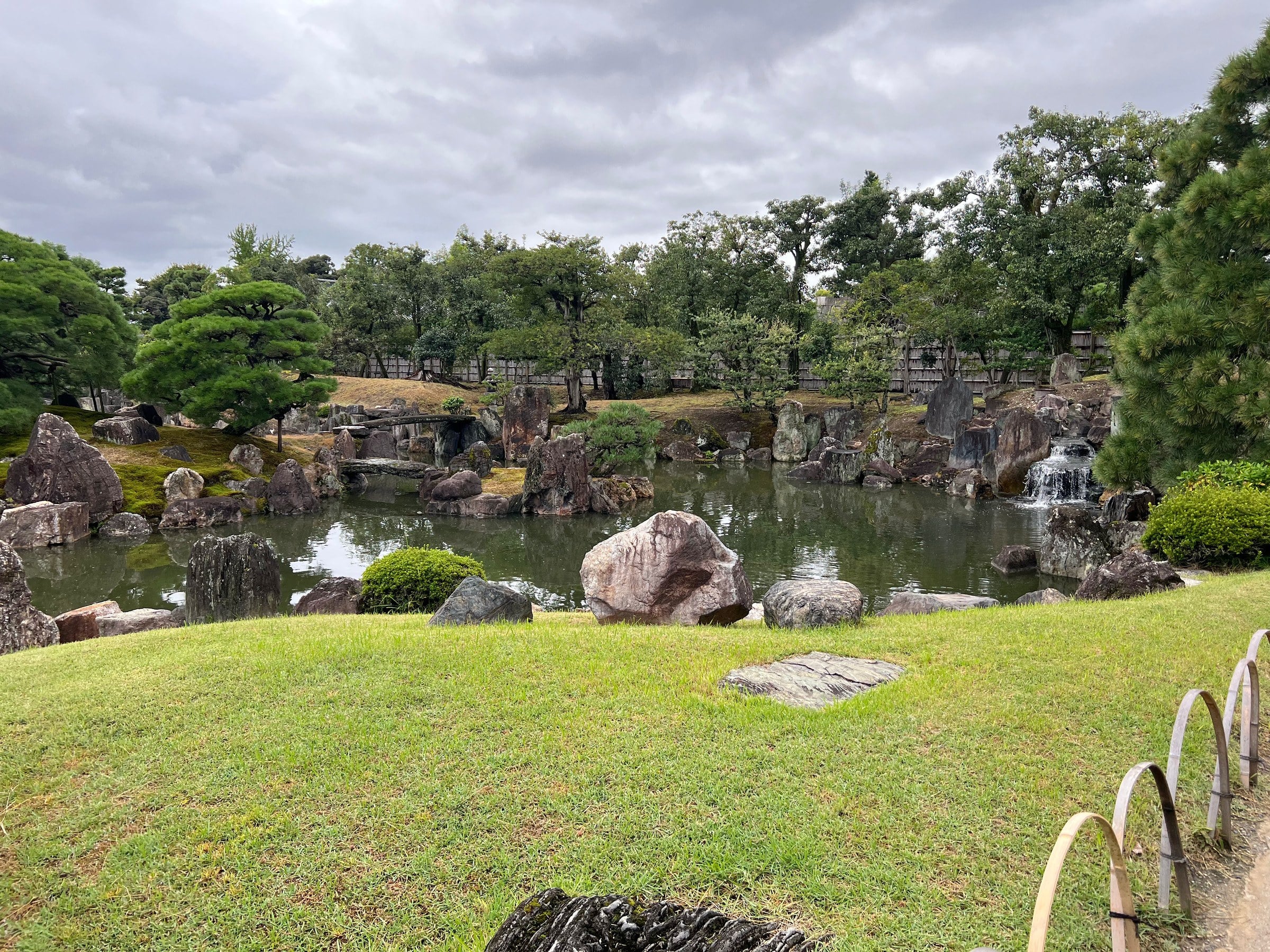 The castle gardens.