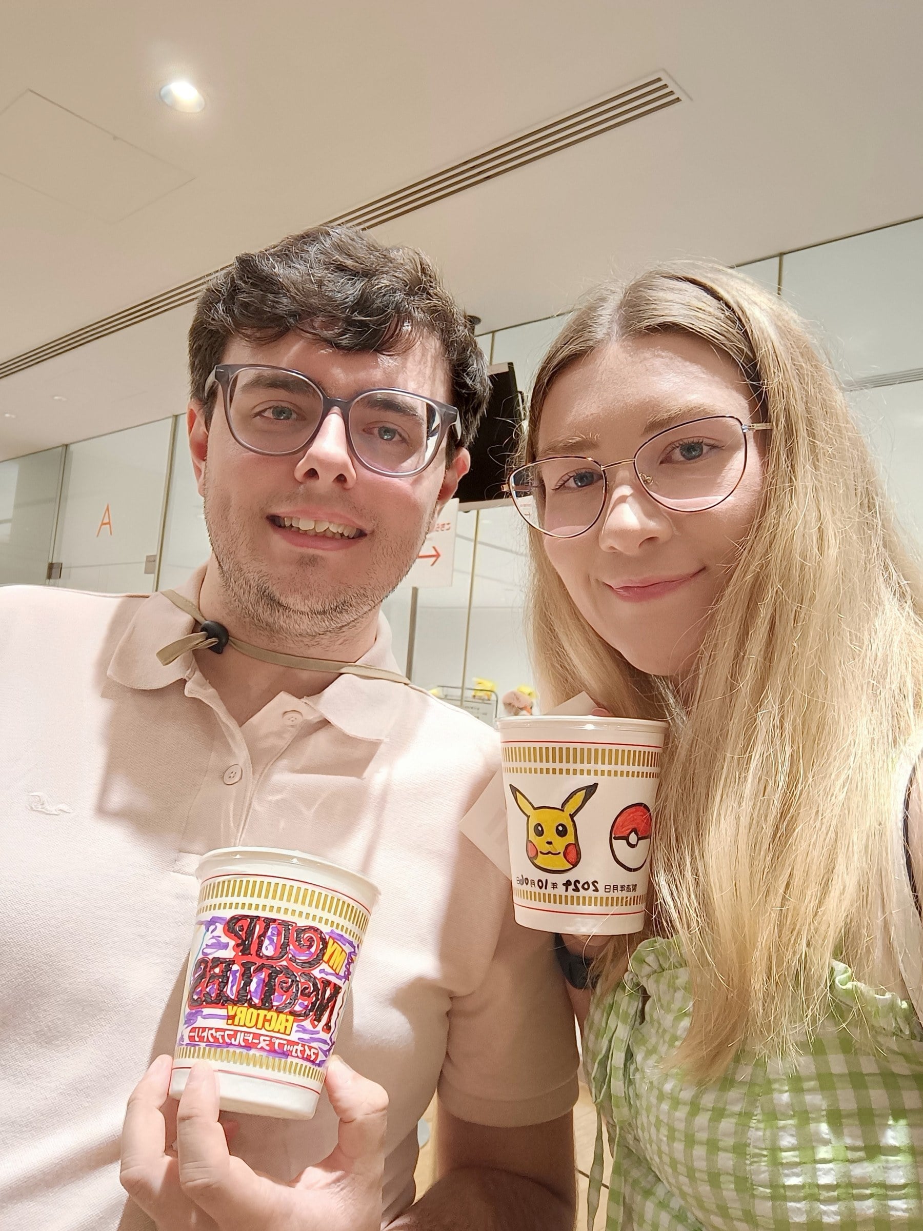Our decorated cups.