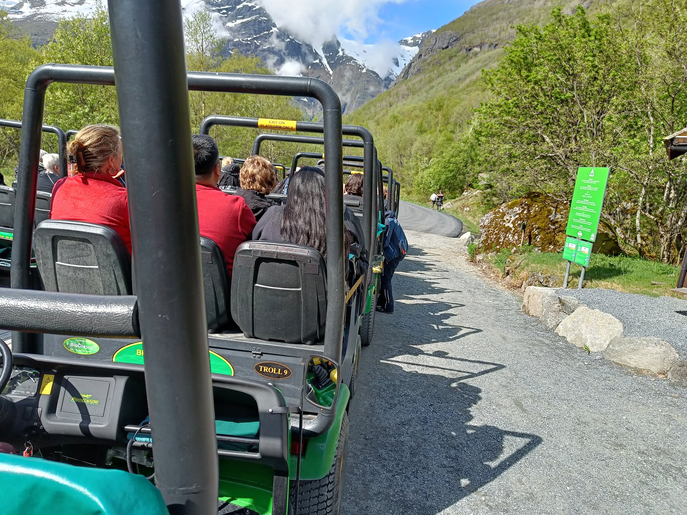 A Troll Car on the way to Briksdal.