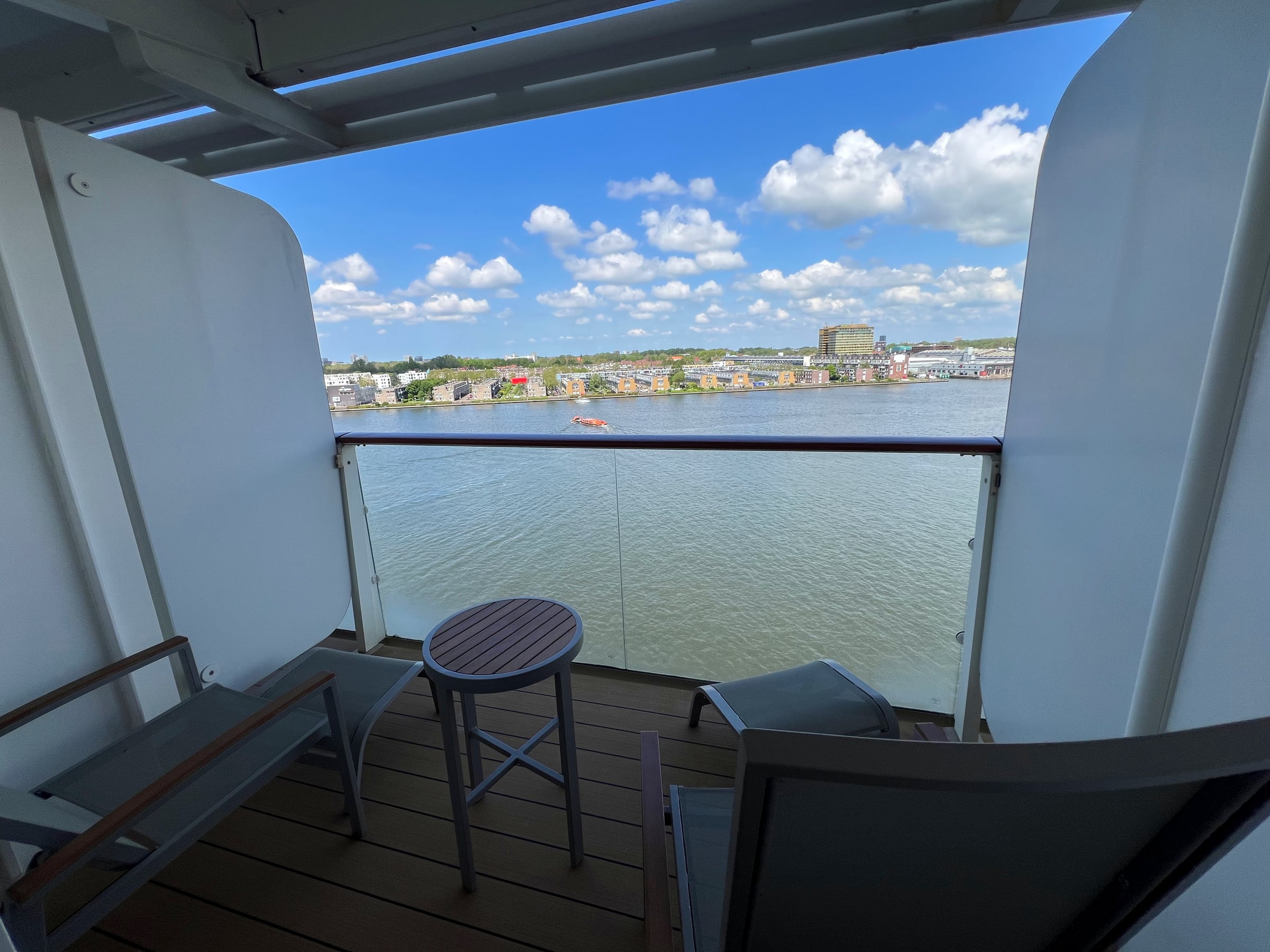 The balcony on our first cruise.