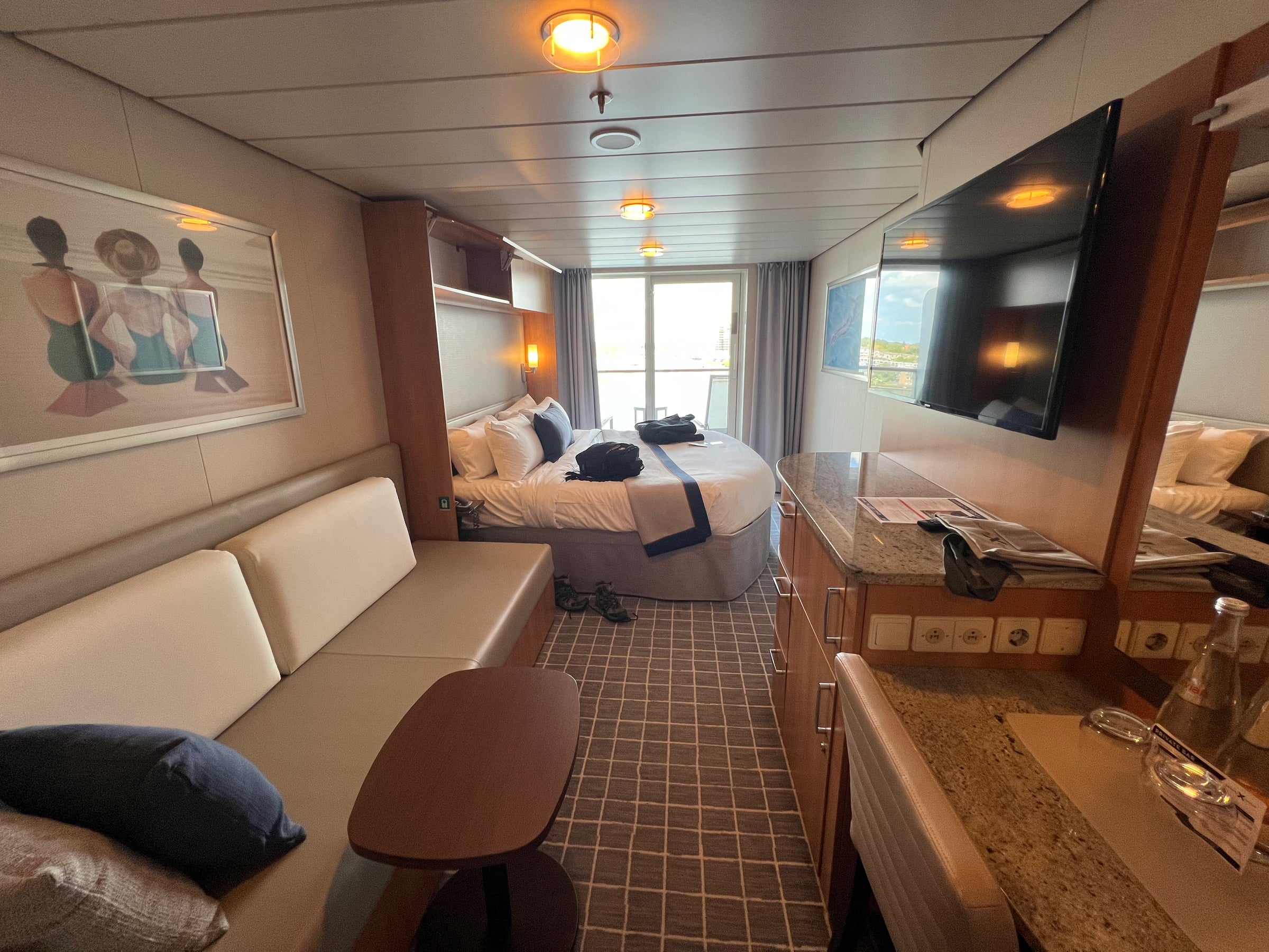 Our cabin on Celebrity Silhouette.