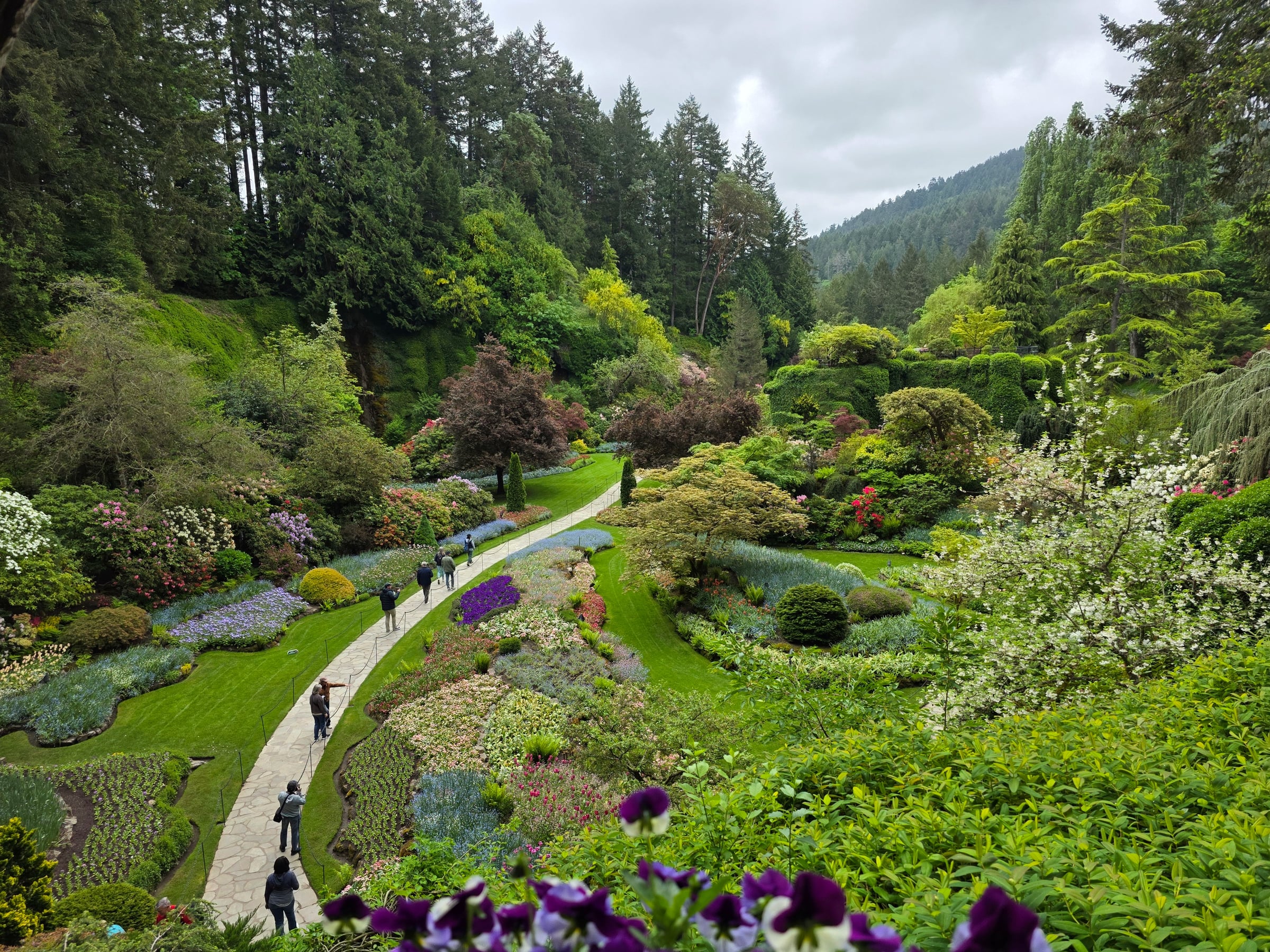 The Sunken Garden at Butchart.