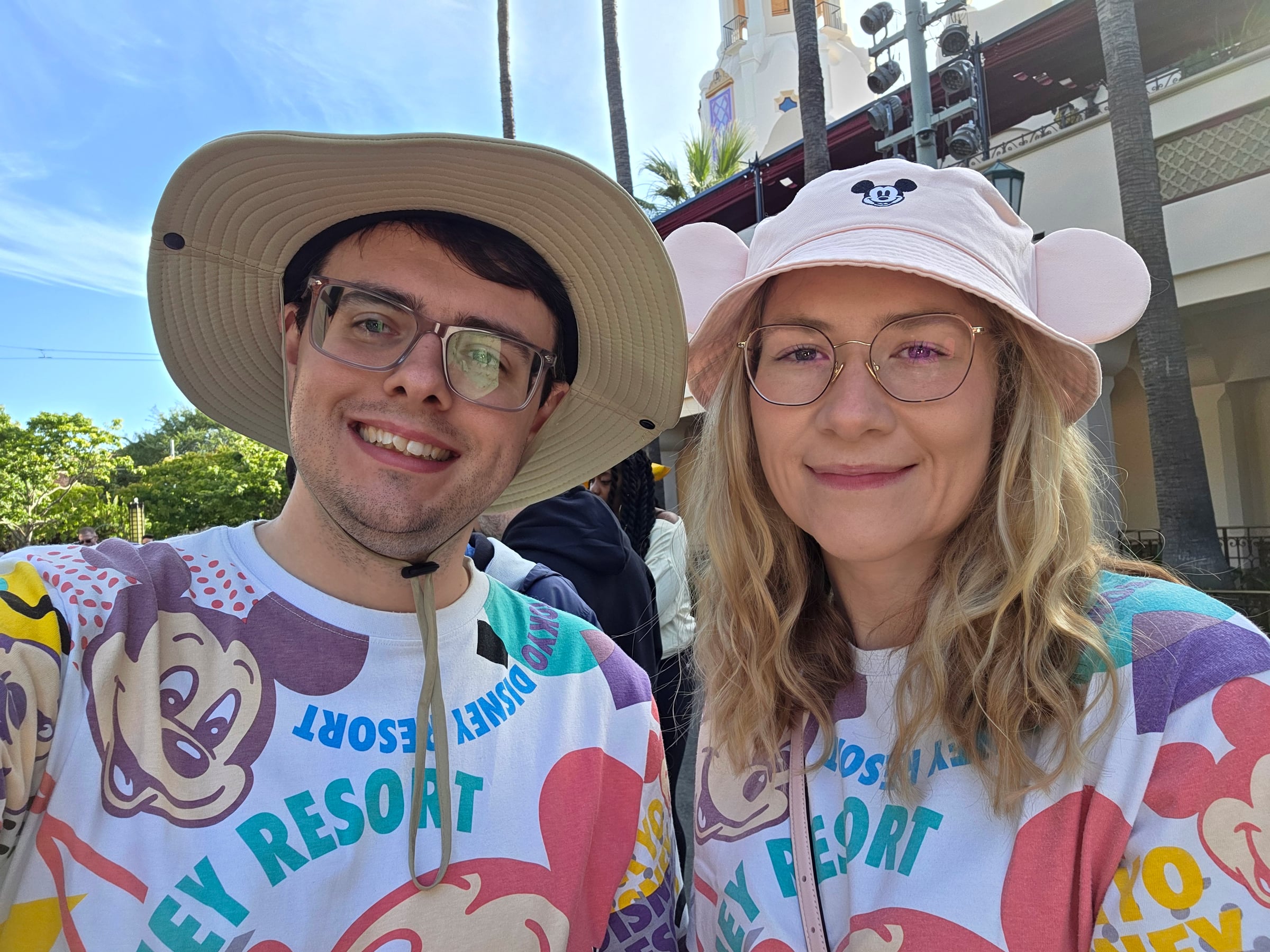 Our Tokyo Disney T-shirts getting another outing.