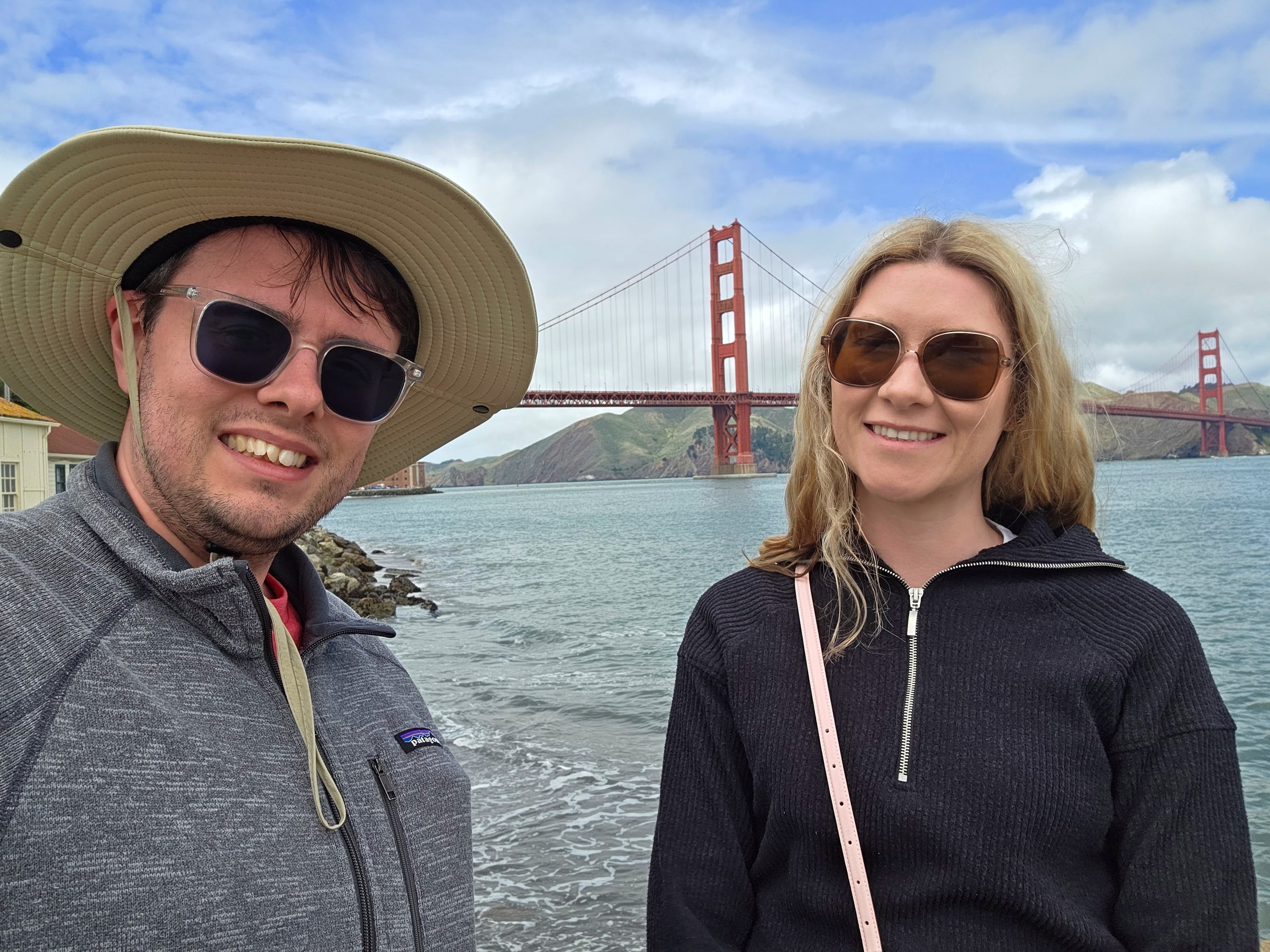 Together at the Golden Gate Bridge.
