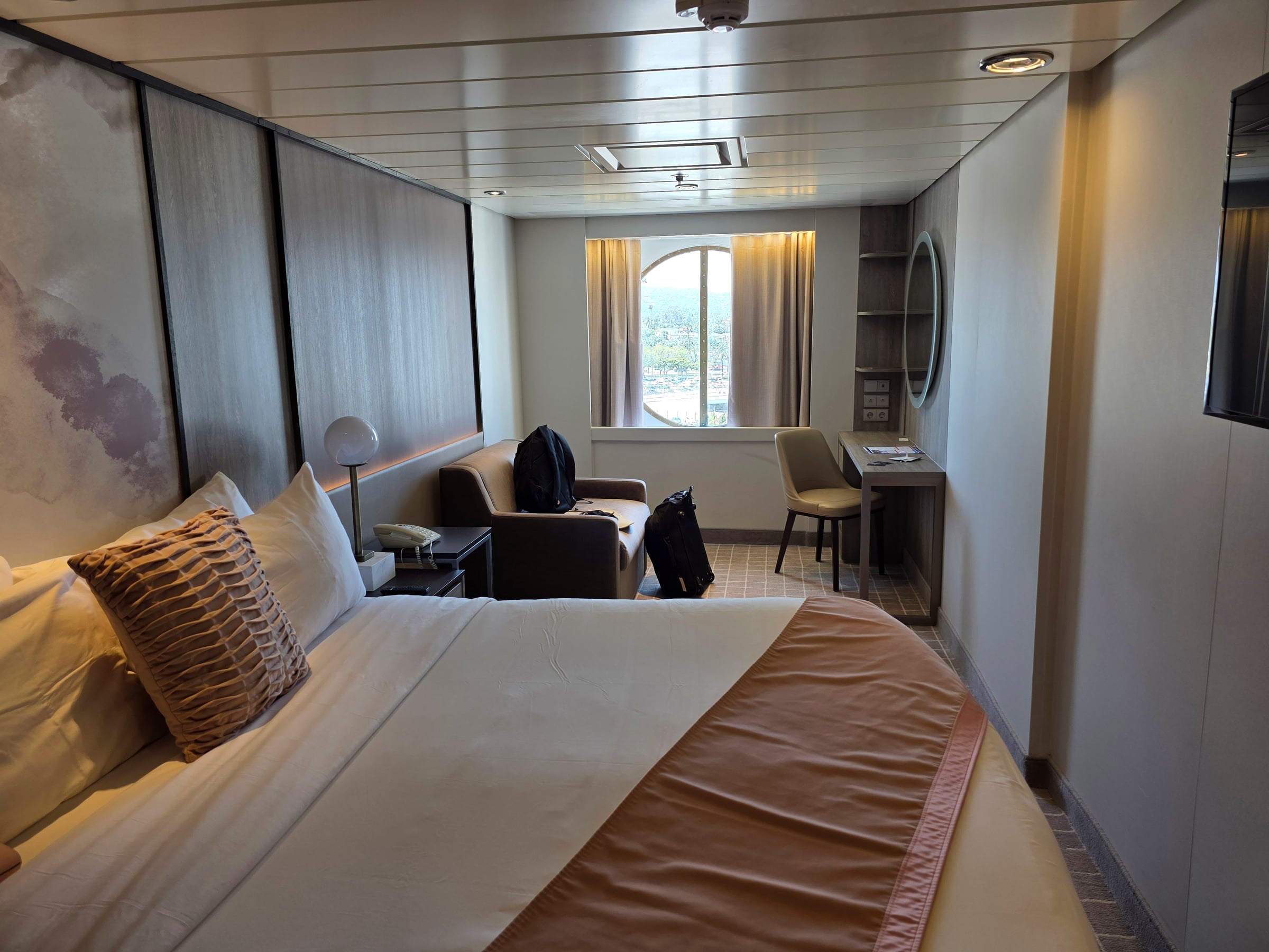 Our oceanview cabin on Celebrity Summit.