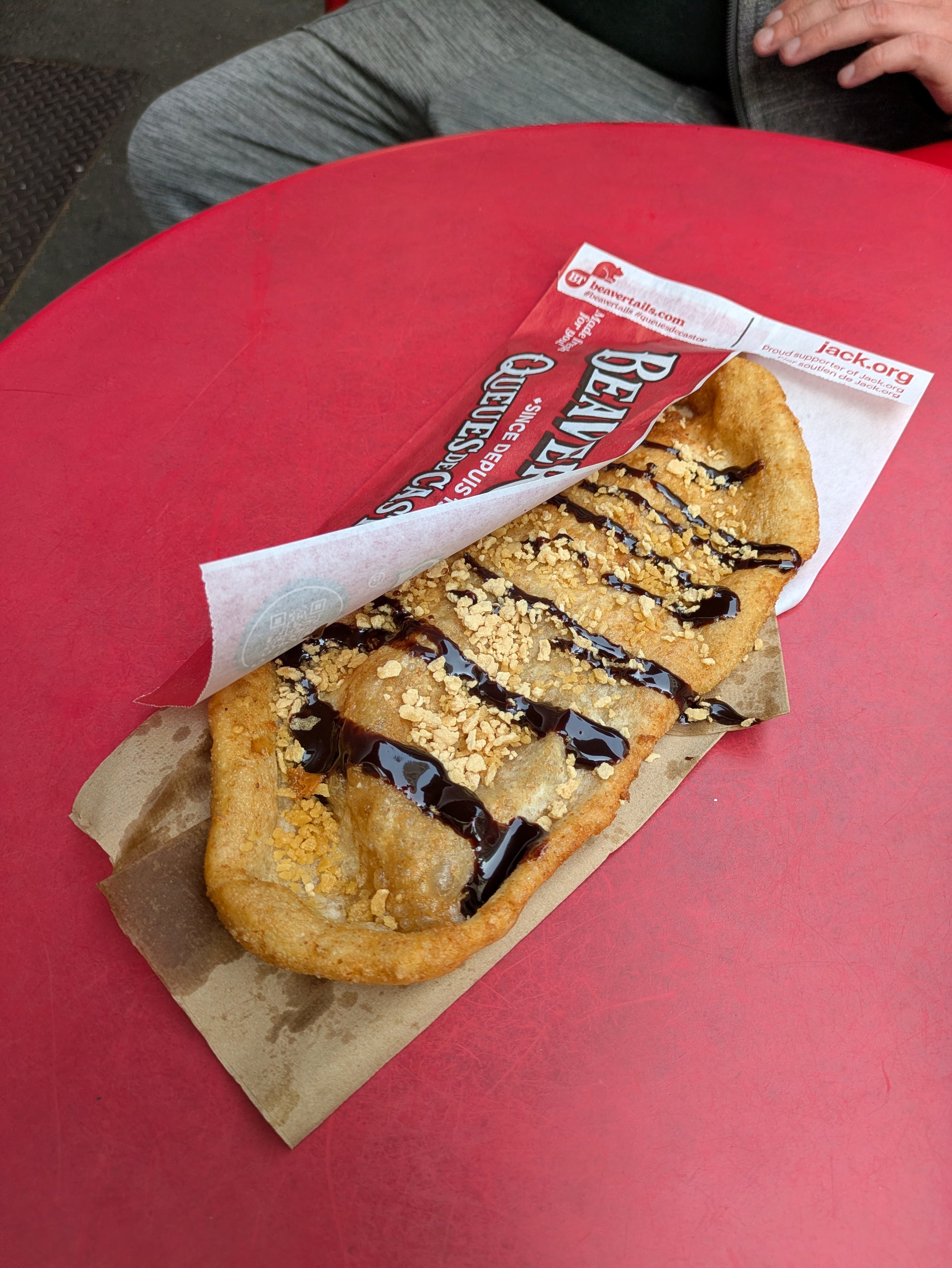 A BeaverTail during our day in Victoria.