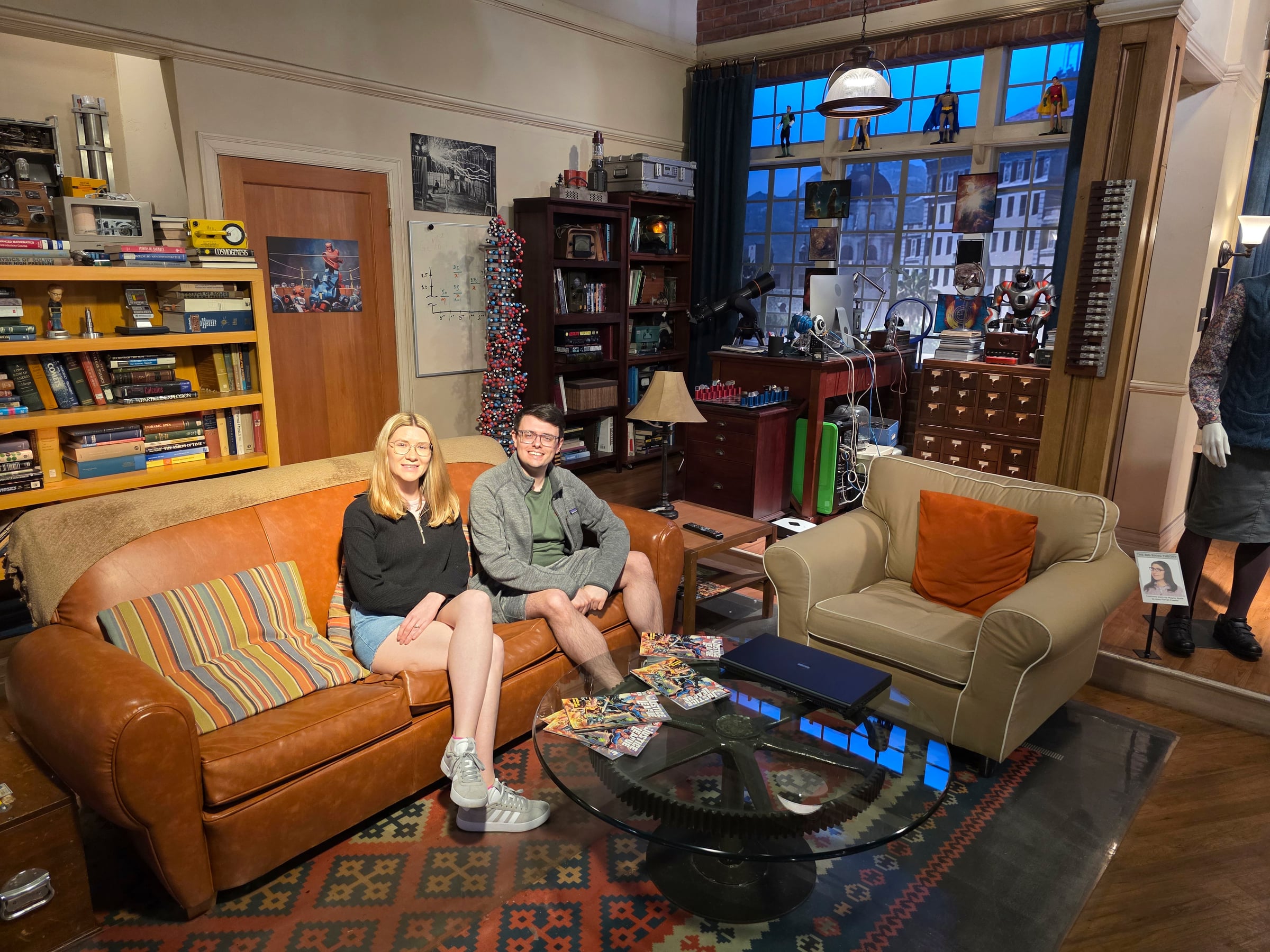 In the Big Bang Theory apartment.