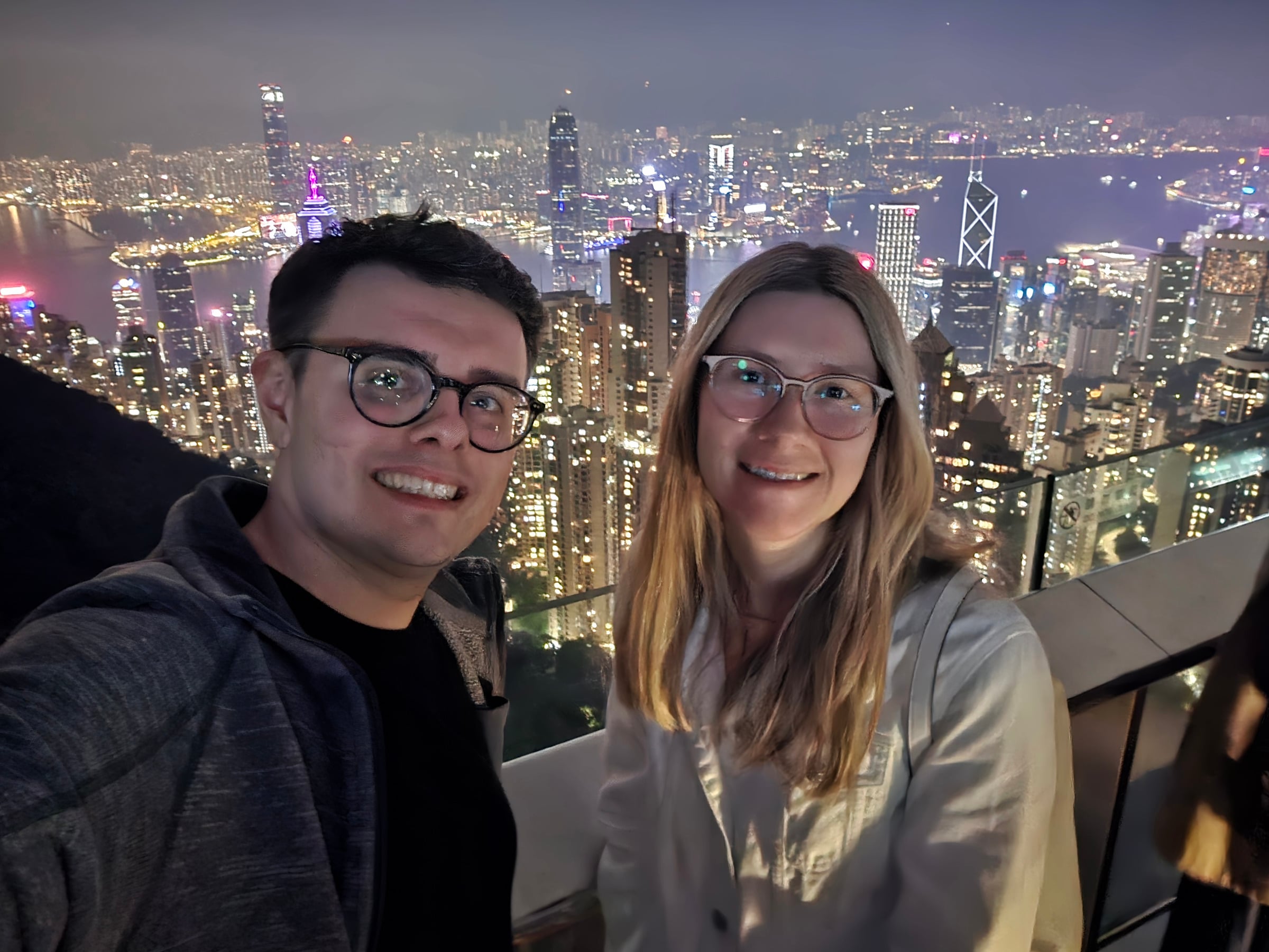 Together above the city.