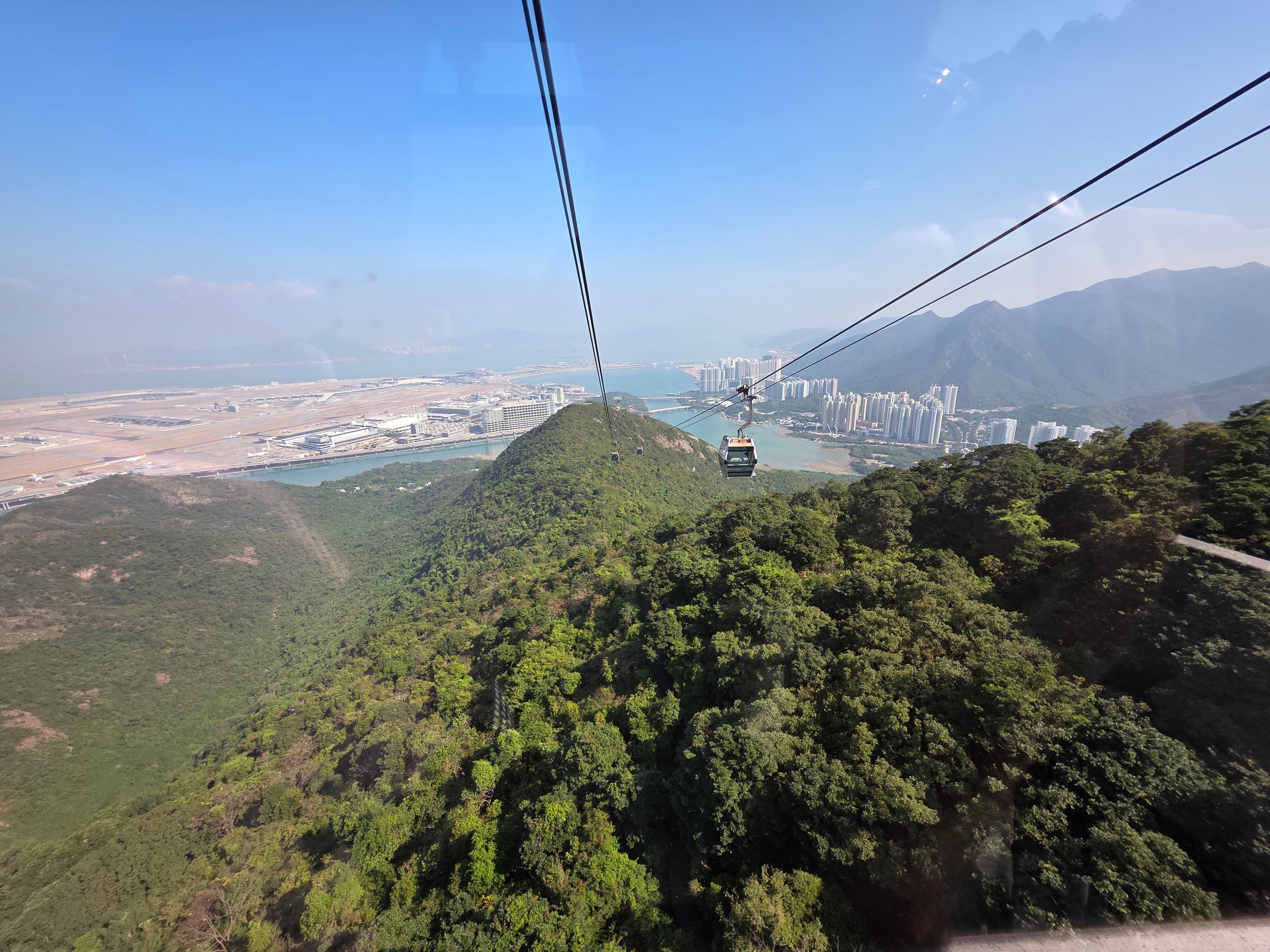 Over the hills towards Ngong Ping.