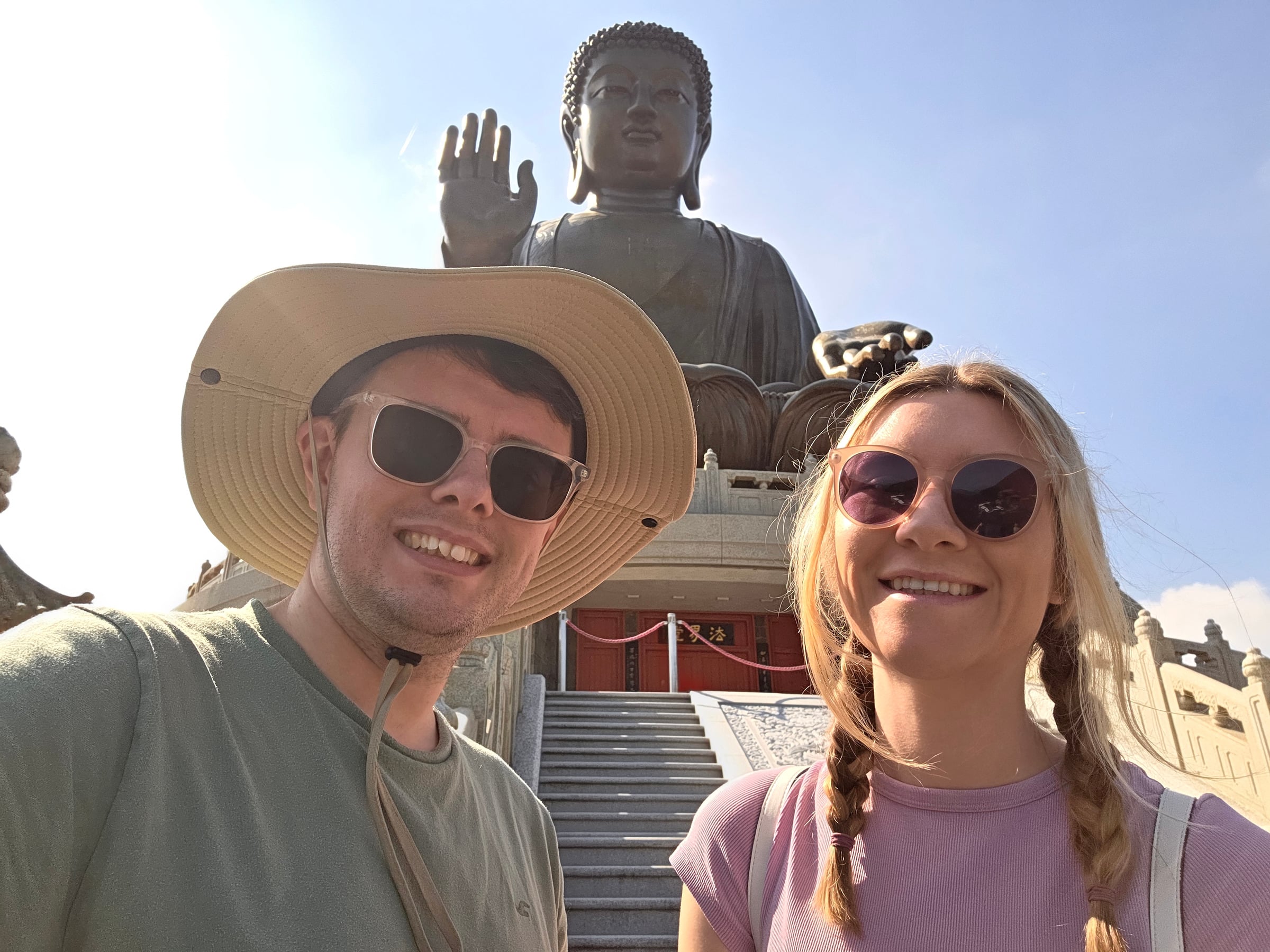 At the Big Buddha together.