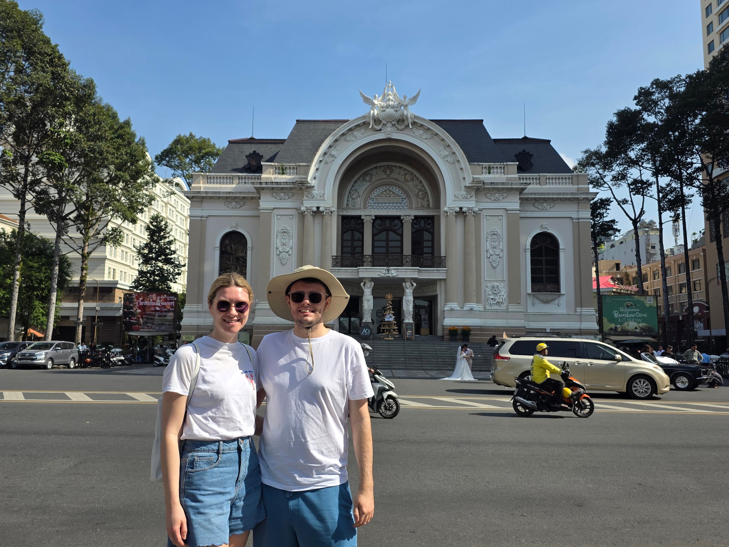 Outside the Opera House.