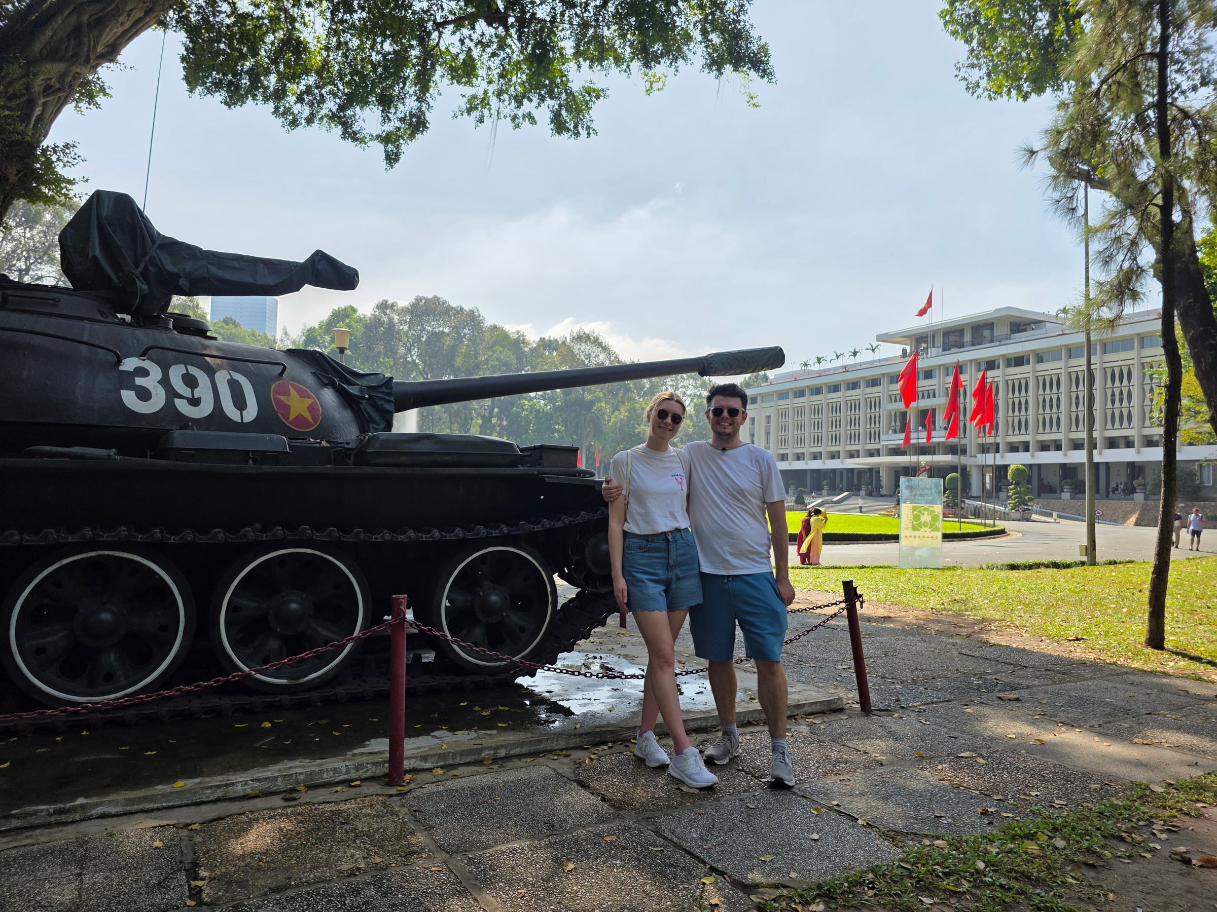At the Independence Palace.