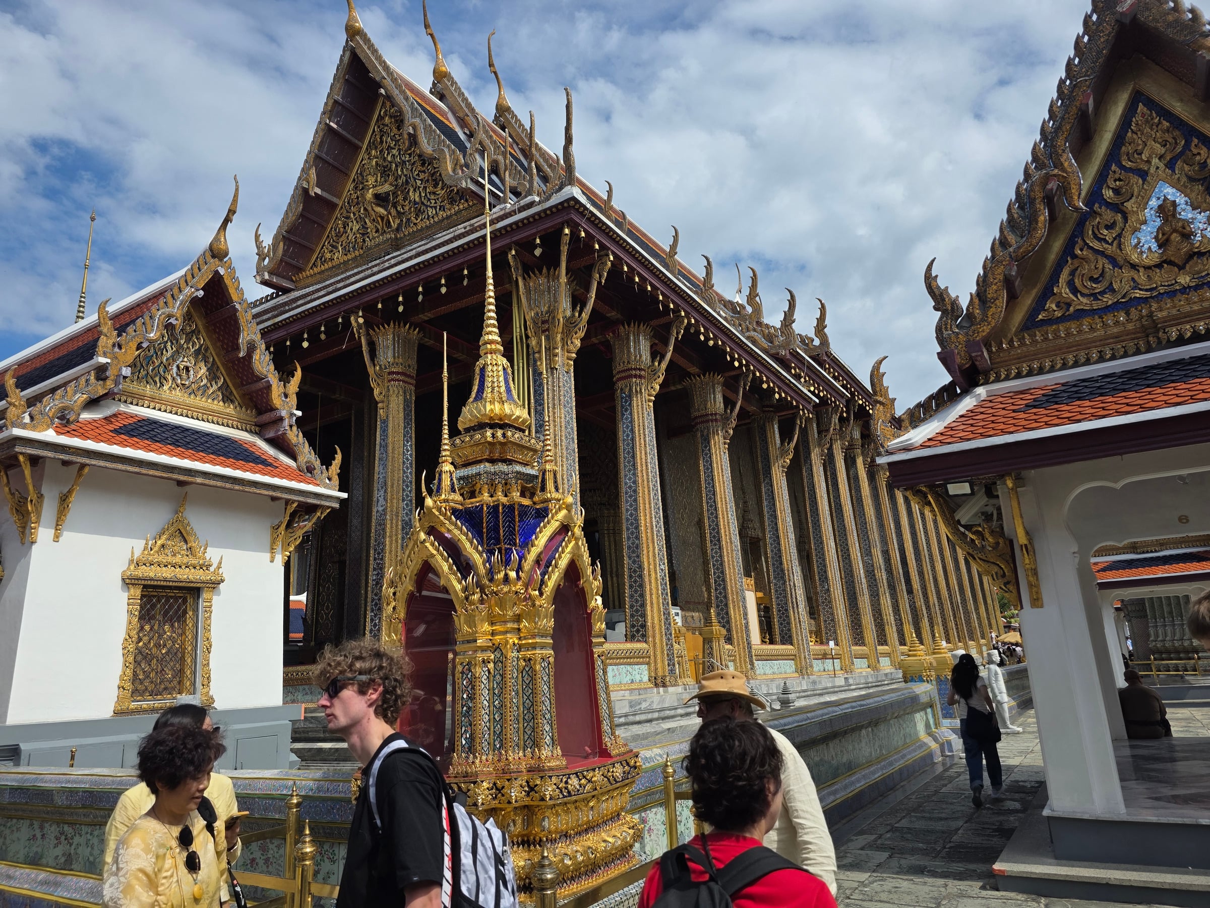 The roofs and decoration in the palace grounds.