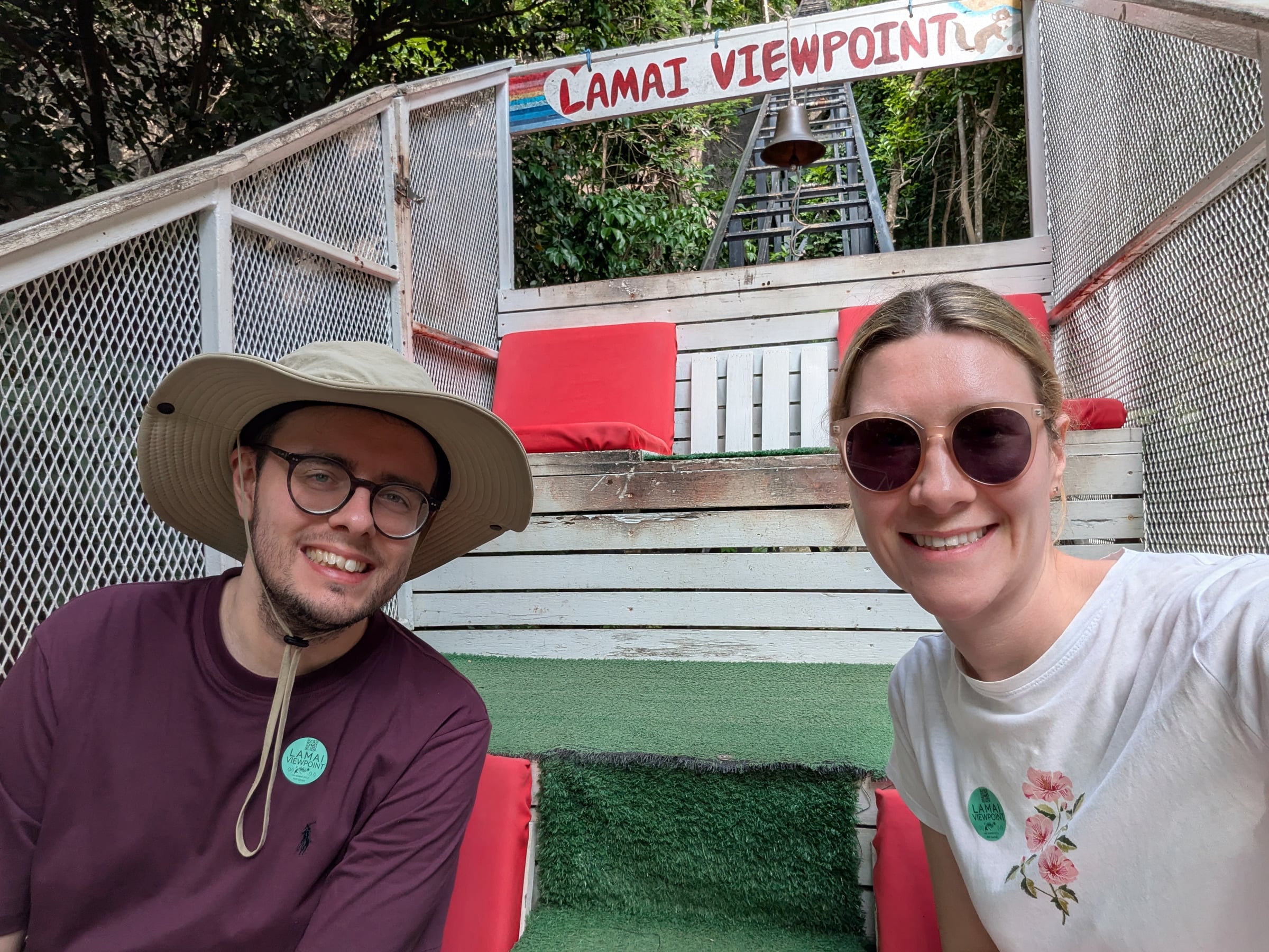On our way up to Lamai Viewpoint.