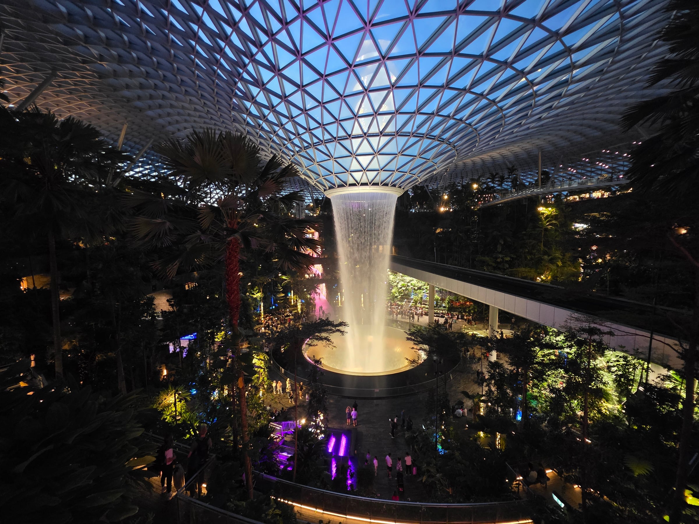 One last look at the Rain Vortex at Jewel Changi Airport.